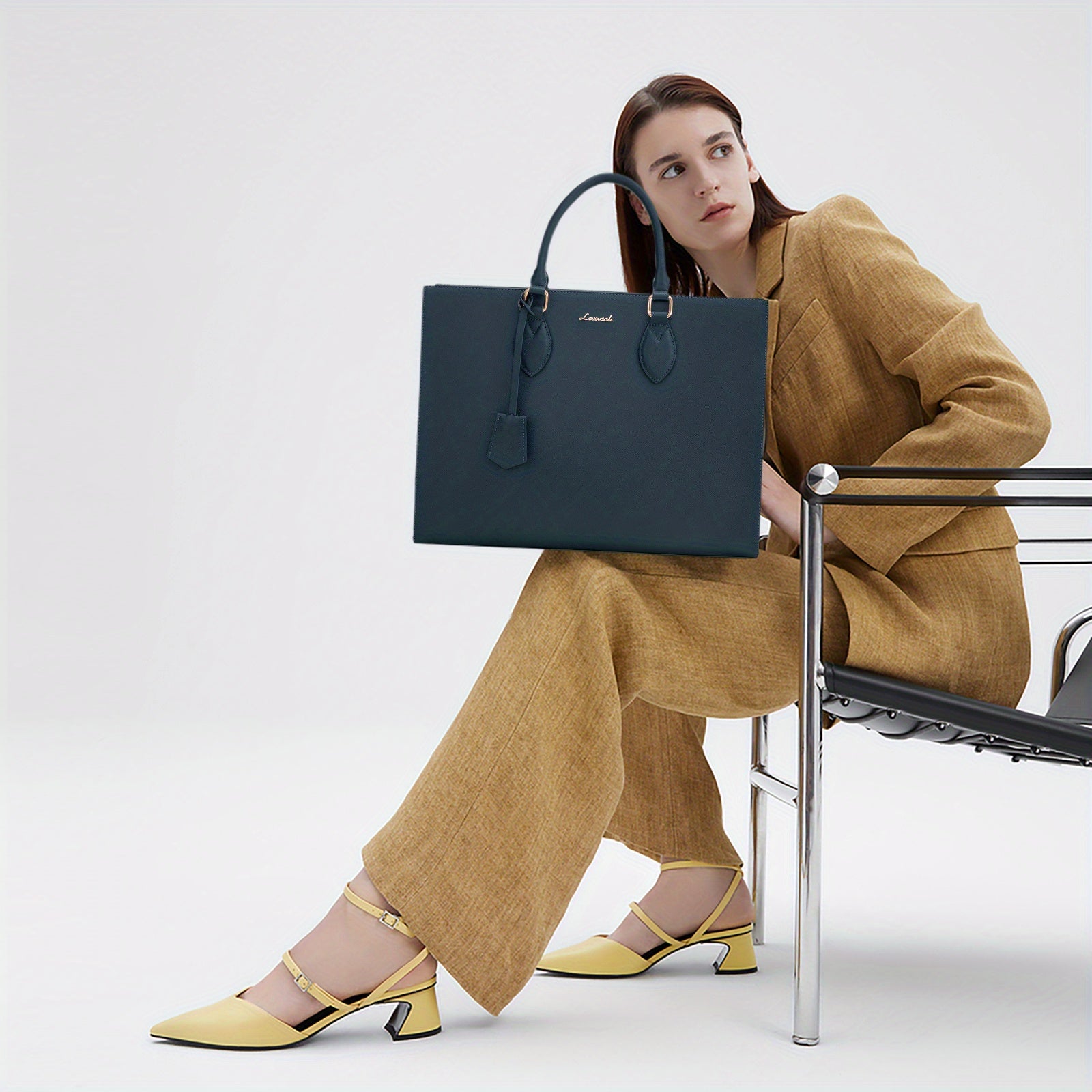 Laptop Bag for Women 15.6 Inch Work Bags for Women Computer Bag Laptop Tote Bag Briefcase Business Office Bag