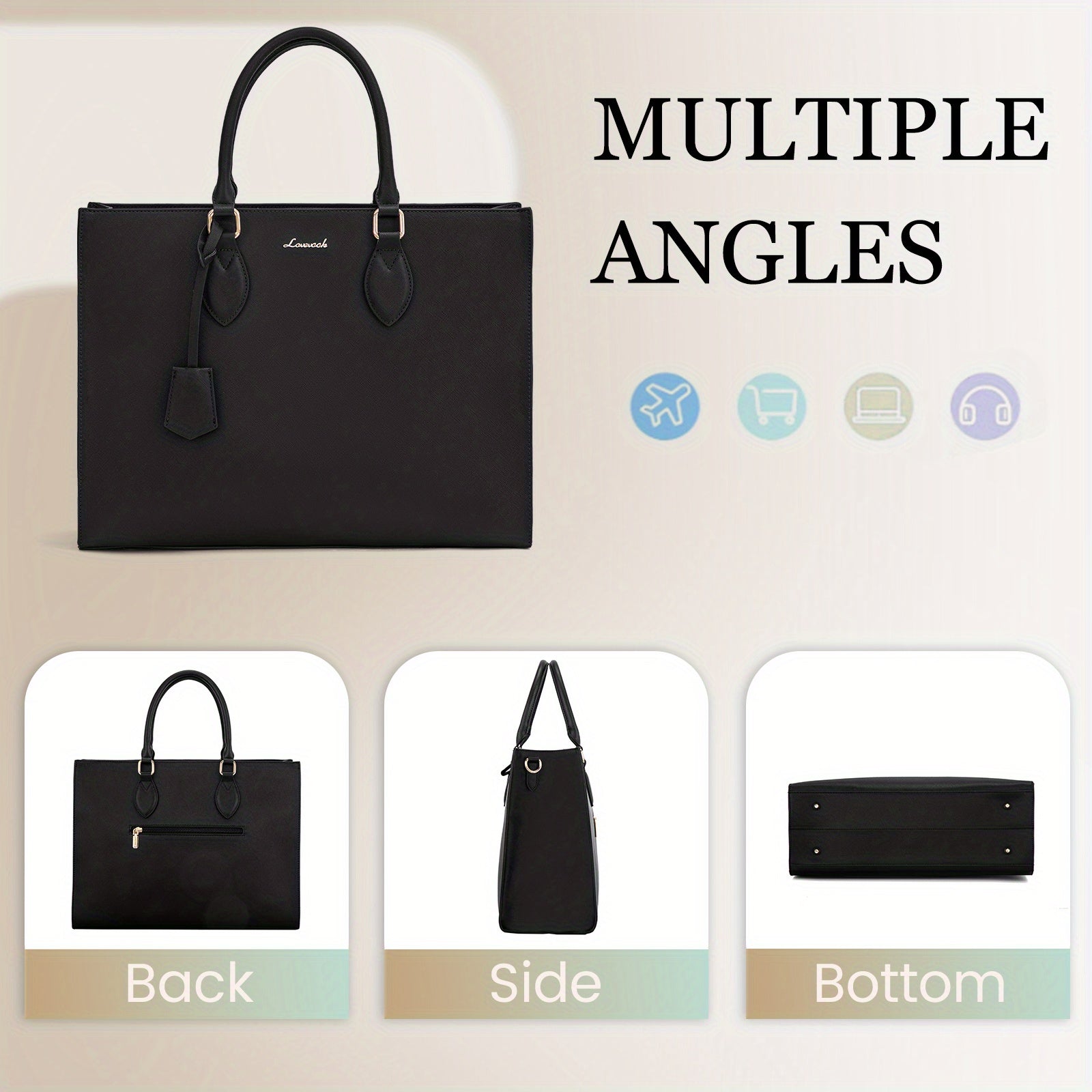 Laptop Bag for Women 15.6 Inch Work Bags for Women Computer Bag Laptop Tote Bag Briefcase Business Office Bag