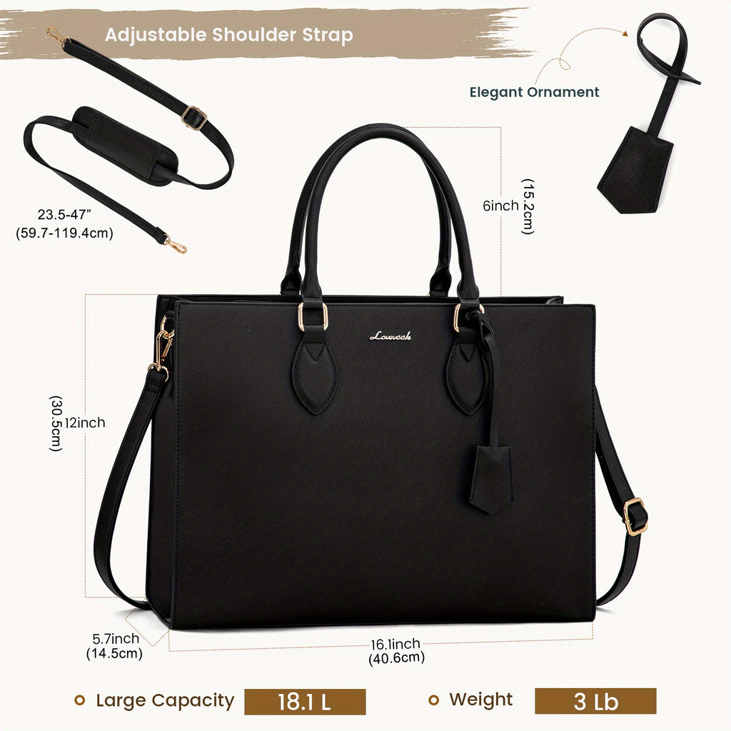 Laptop Bag for Women 15.6 Inch Work Bags for Women Computer Bag Laptop Tote Bag Briefcase Business Office Bag