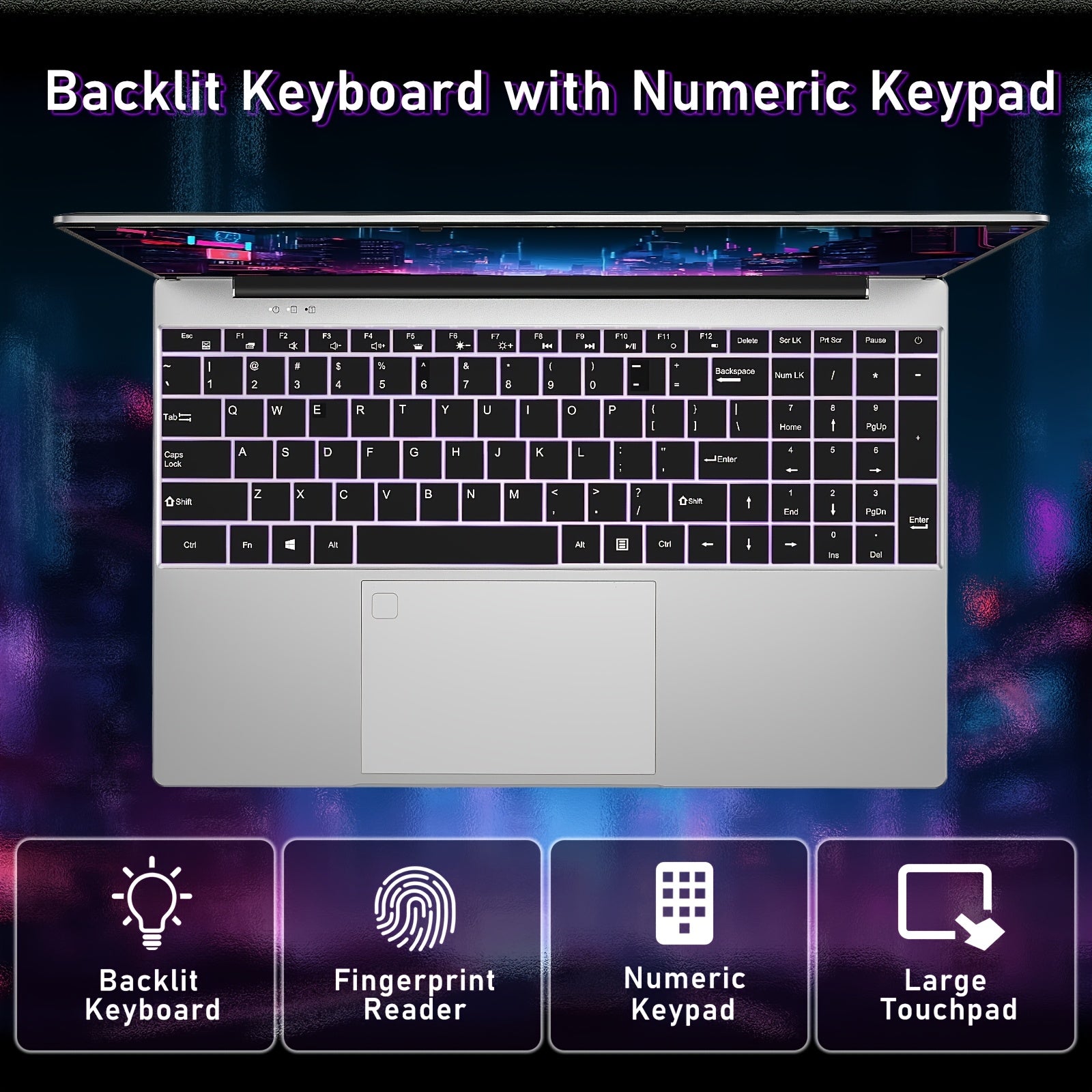 NIAKUN 15.6 Inch Laptop Computer, Gaming Laptop, AMD Ryzen 7 5700U 8C/16T Processor (up To 4.3Ghz), 16GB RAM 1TB SSD, AMD Radeon Graphics, 15.6" FHD 1920 * 1080 Display, WiFi 5, BT5.0, Backlit Keyboard