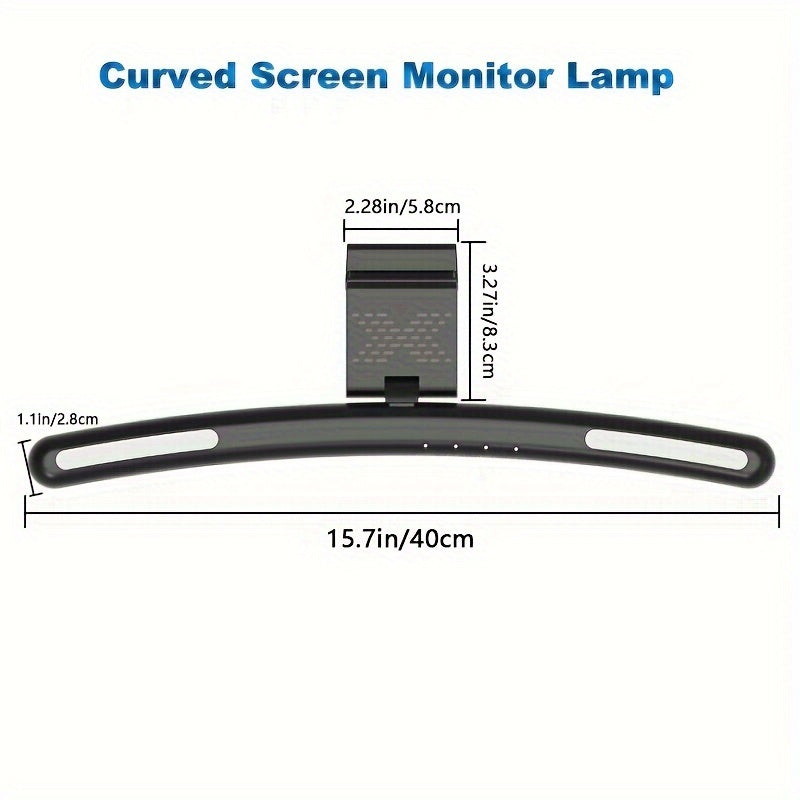 Computer Screen LED Light, USB Power Supply, Touch Control, Adjustable Color Temperature, And Ambient Light On The Back