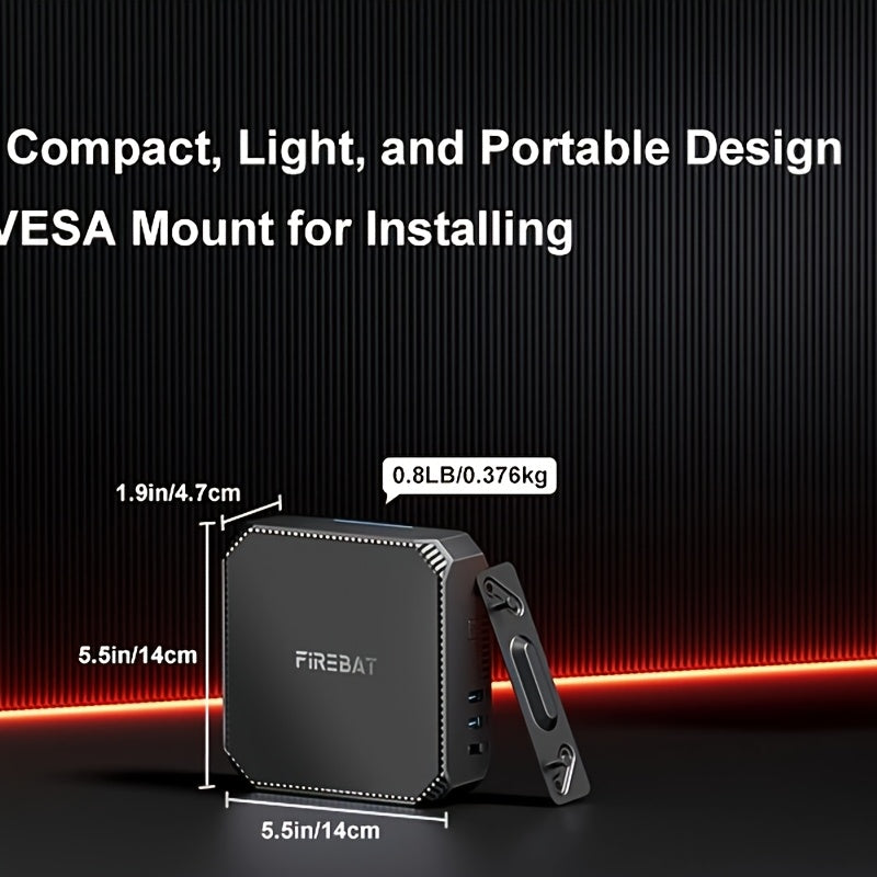 FIREBAT N150 Mini PC - AK2 Plus Mini Computer 16GB RAM+512GB SSD Pro Dual LAN