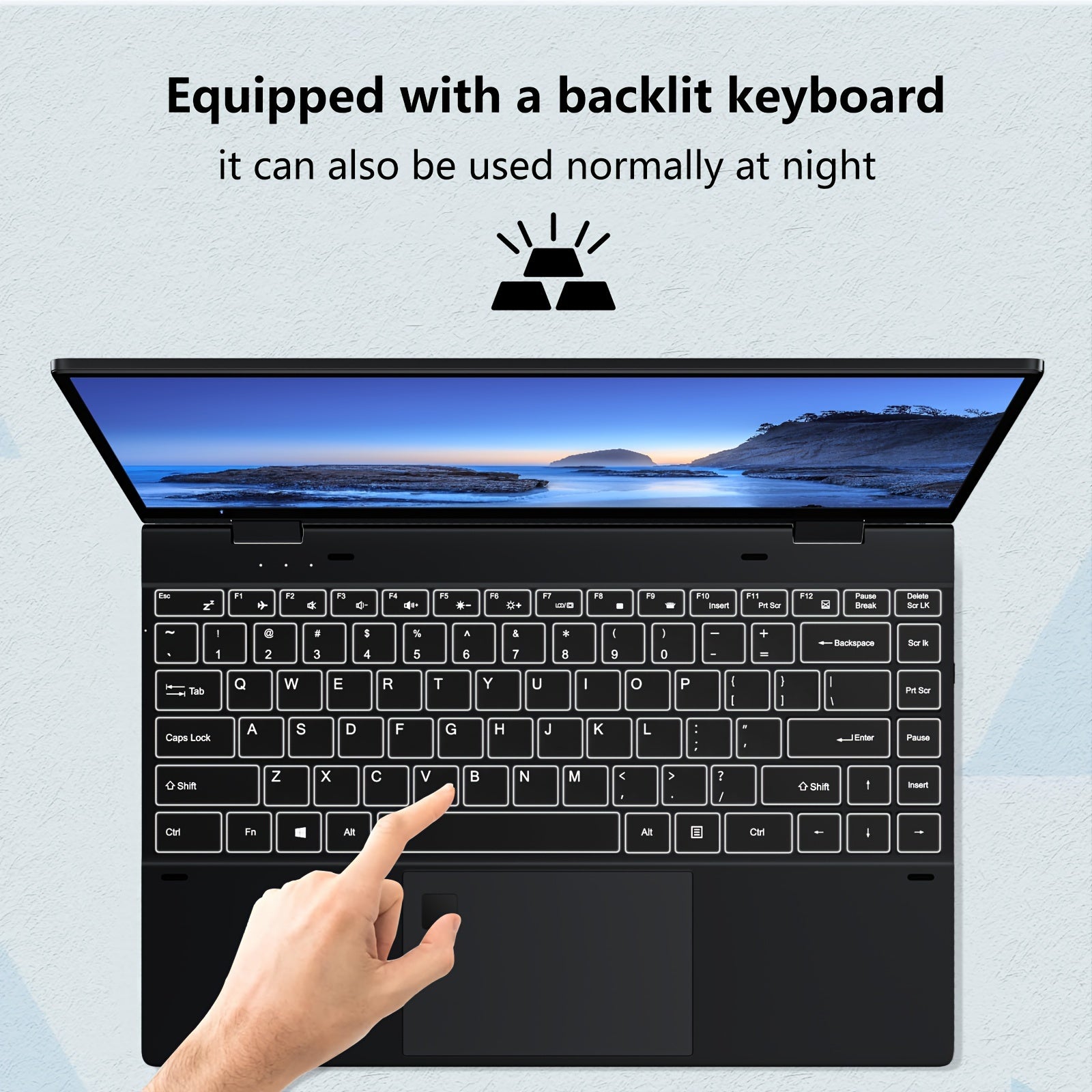 FUNYET Touchscreen Laptop Computer, 14 Inch 2 In 1 Gaming Laptop, Intel Core I7-1265U (up To 4.8 GHz), 1920 X 1080, Backlit Keyboard, Wi-Fi 6