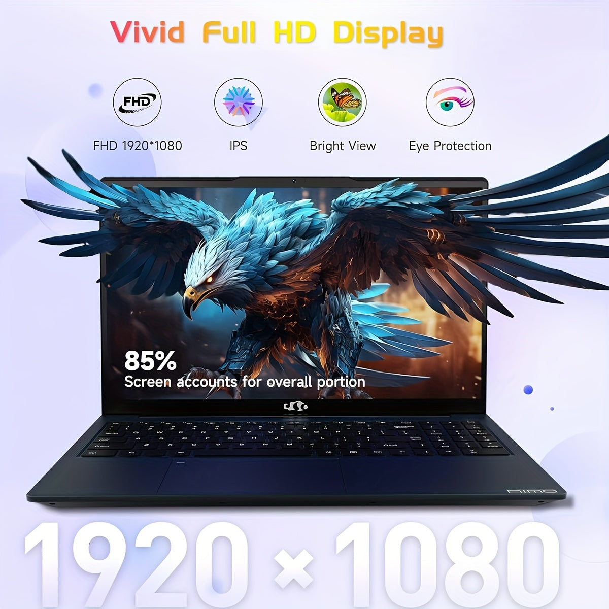 15.6" IPS FHD Gaming Laptop, AMD Ryzen 5 6600H 6-Cores 660m GPU 32GB DDR5 RAM 1TB SSD (Beat I7-1165G7, Up to 4.5GHz)Computer with 100W GaN Type C Fingerprint Backlit Keyboard Wi-Fi6 Business Laptop (Blue/Red/Silvery)