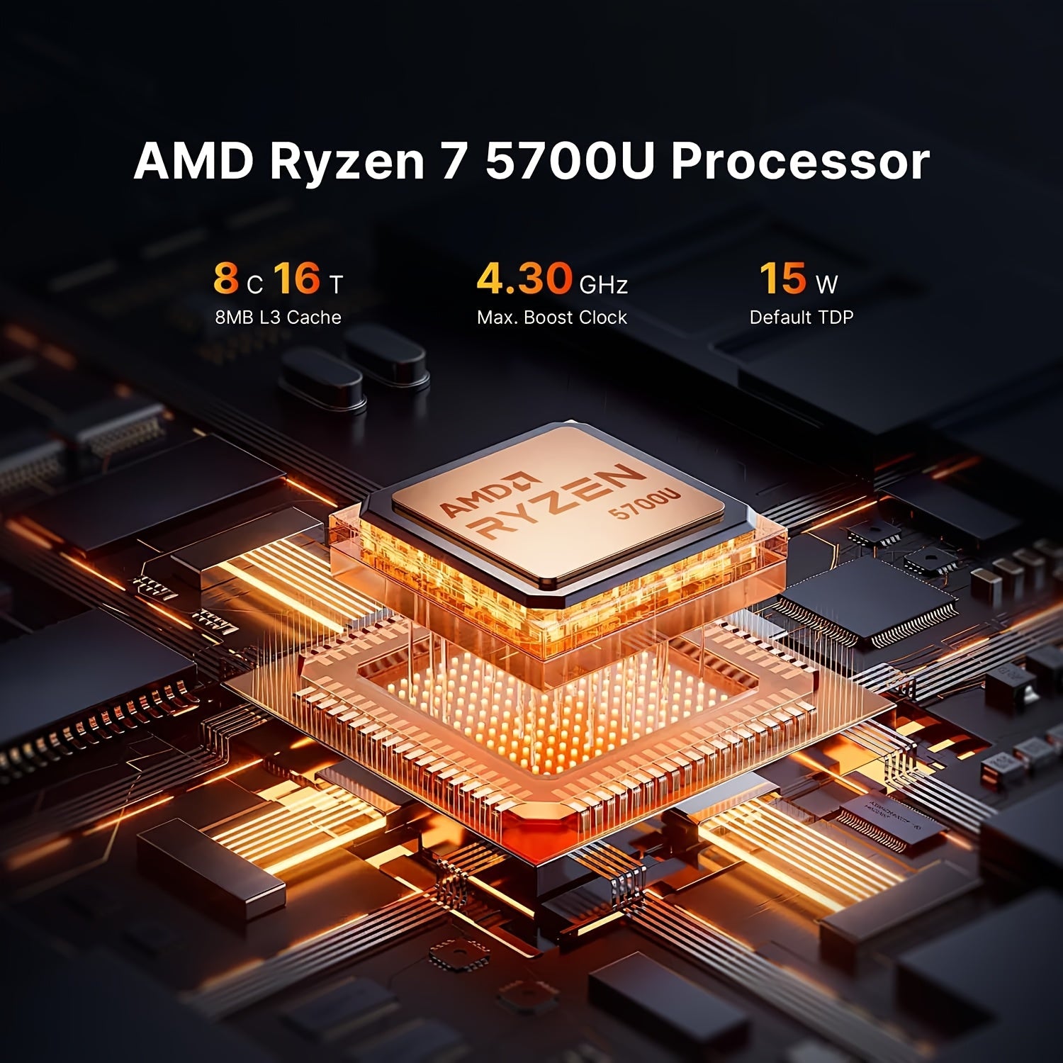 ACEMAGIC 2025 Laptop 16.1-inch FHD Display Laptop with AMD Ryzen 7 5700U Processor(8C/16T) 16GB RAM 512GB ROM Laptop Computer