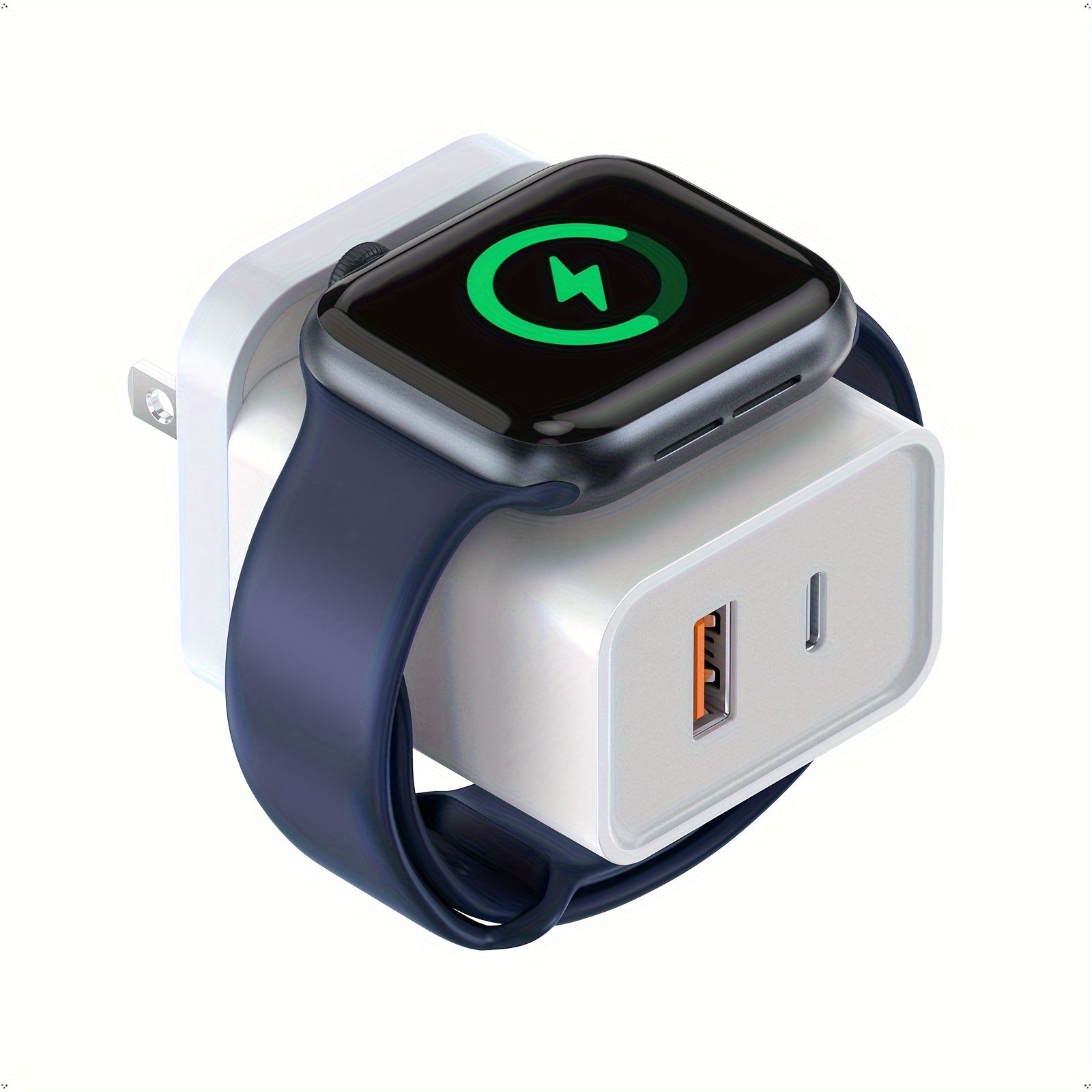 20W Multiport PD Fast Charging Block Cube - USB C Wall Power Adapter for Apple Watch, iPhone 11/12/13/14/15/Pro Max, XS/XR/X, iPad Pro, Samsung Galaxy and More (White)