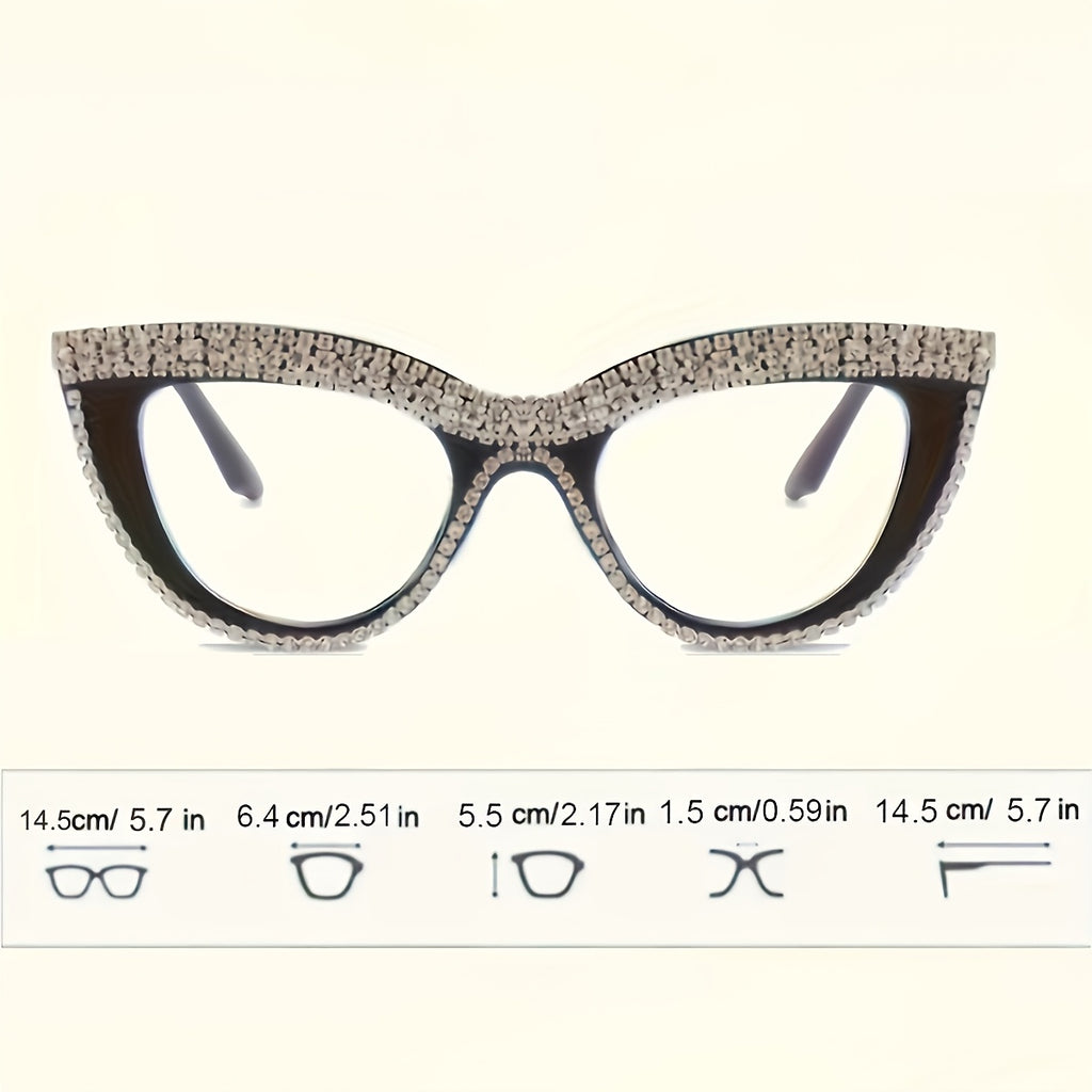2pcs Fashion Minimalist Cat Eye Reading Glasses Computer Readers for Women Men +1.0 to +4.0