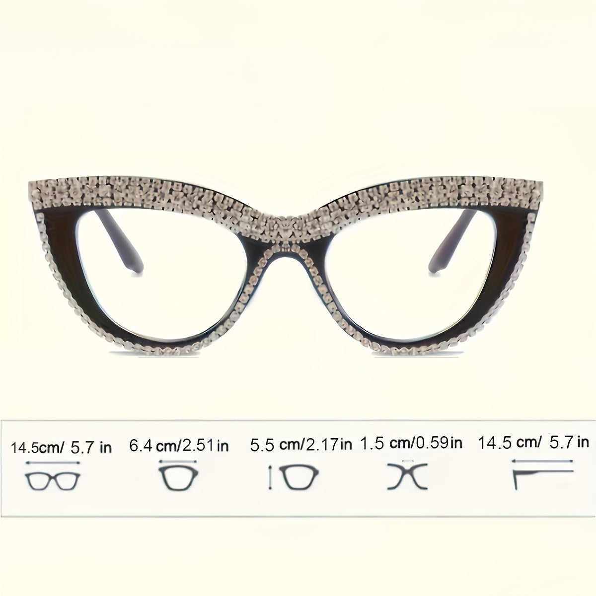 2pcs Fashion Minimalist Cat Eye Reading Glasses Computer Readers for Women Men +1.0 to +4.0