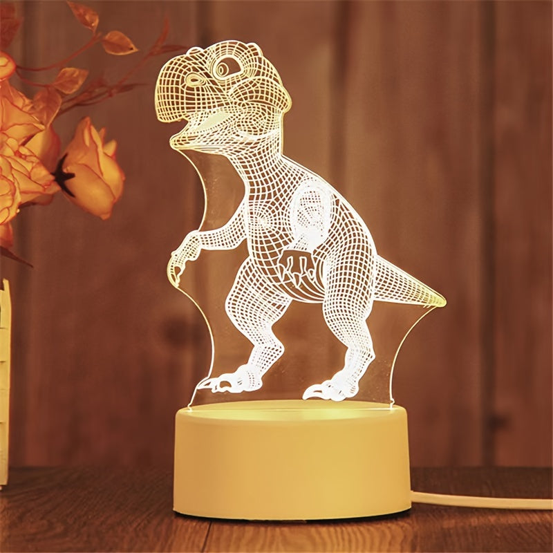 1 Creative 3D Night Light with Commemorative Significance, Birthday Gift, Holiday Gift for Family And Friends USB Interface, USB Lighting Fixtures, Computer Accessories And Peripherals