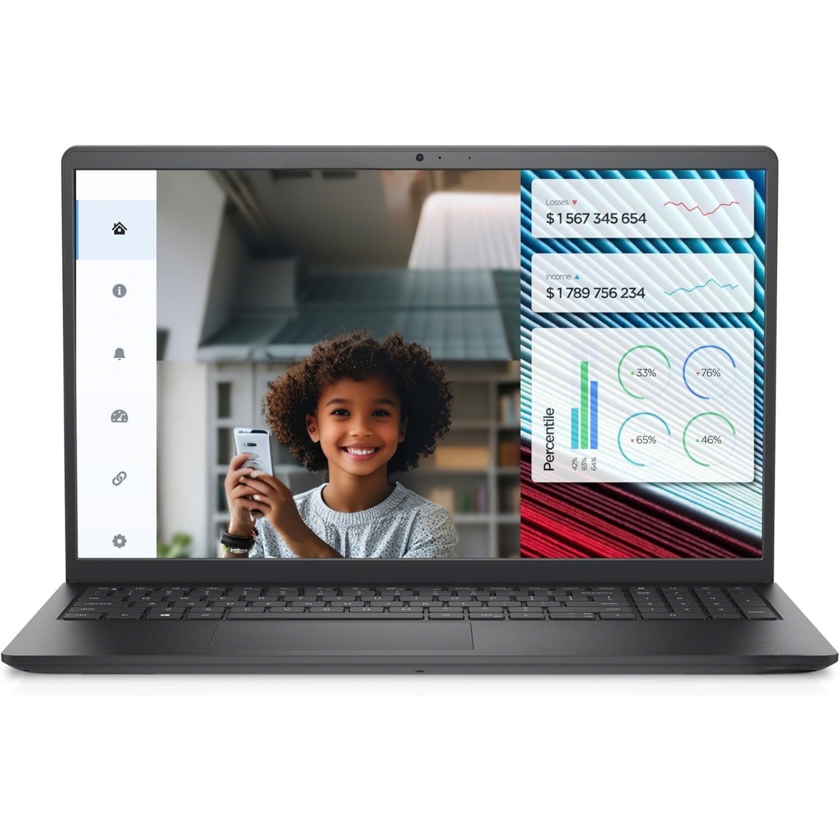 Dell Inspiron 3520 notebook computer - 15.6-inch FHD (1920 x 1080) 120Hz display, Intel Core i5-1235U processor, 8GB DDR4 RAM, 512GB SSD, WiFi 5 Windows 11 Home - Charcoal Black, the perfect Christmas gift