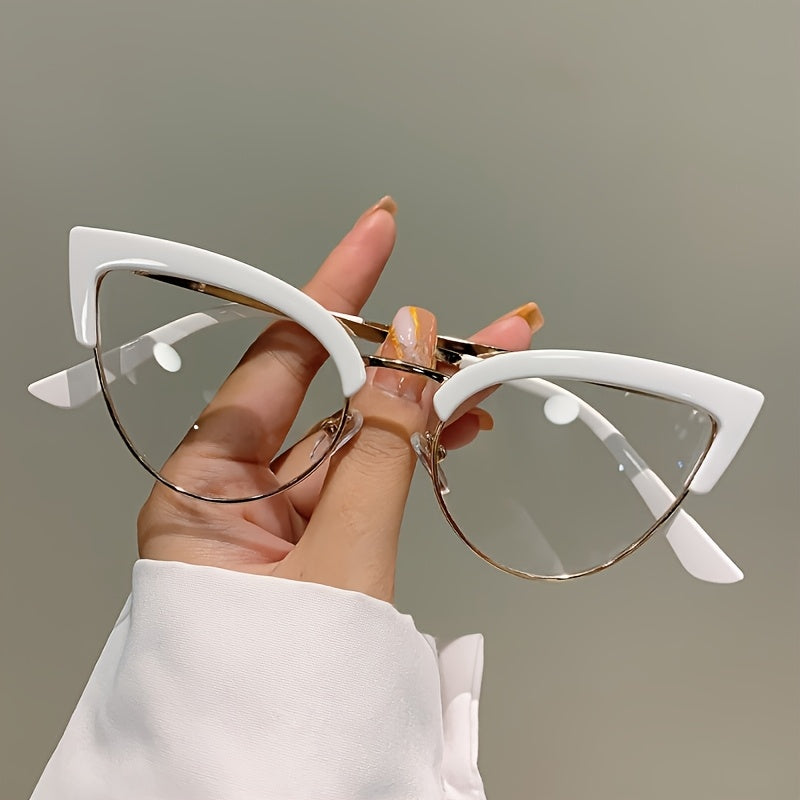 Women'S Cat-Eye Reading Glasses - Non-Prescription Glasses with +100° to -400° Magnification, Lightweight Full-Rim Frame, for Computer, Books, Everyday & Formal Use - Stylish Multicolor Eyewear, Vision Correction, Gradient