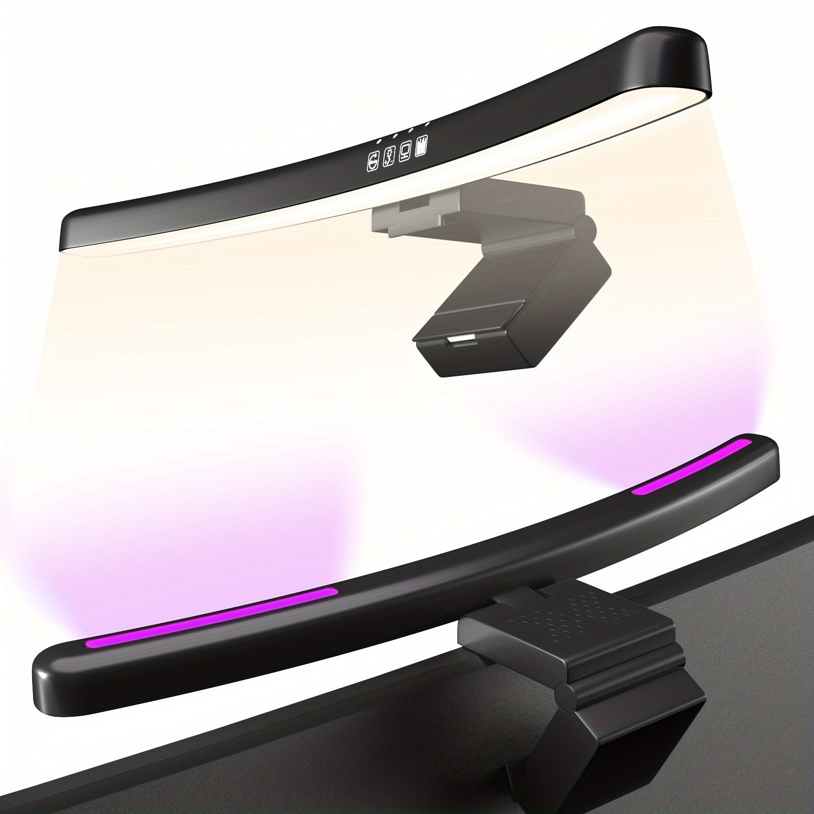 Computer Screen LED Light, USB Power Supply, Touch Control, Adjustable Color Temperature, And Ambient Light On The Back