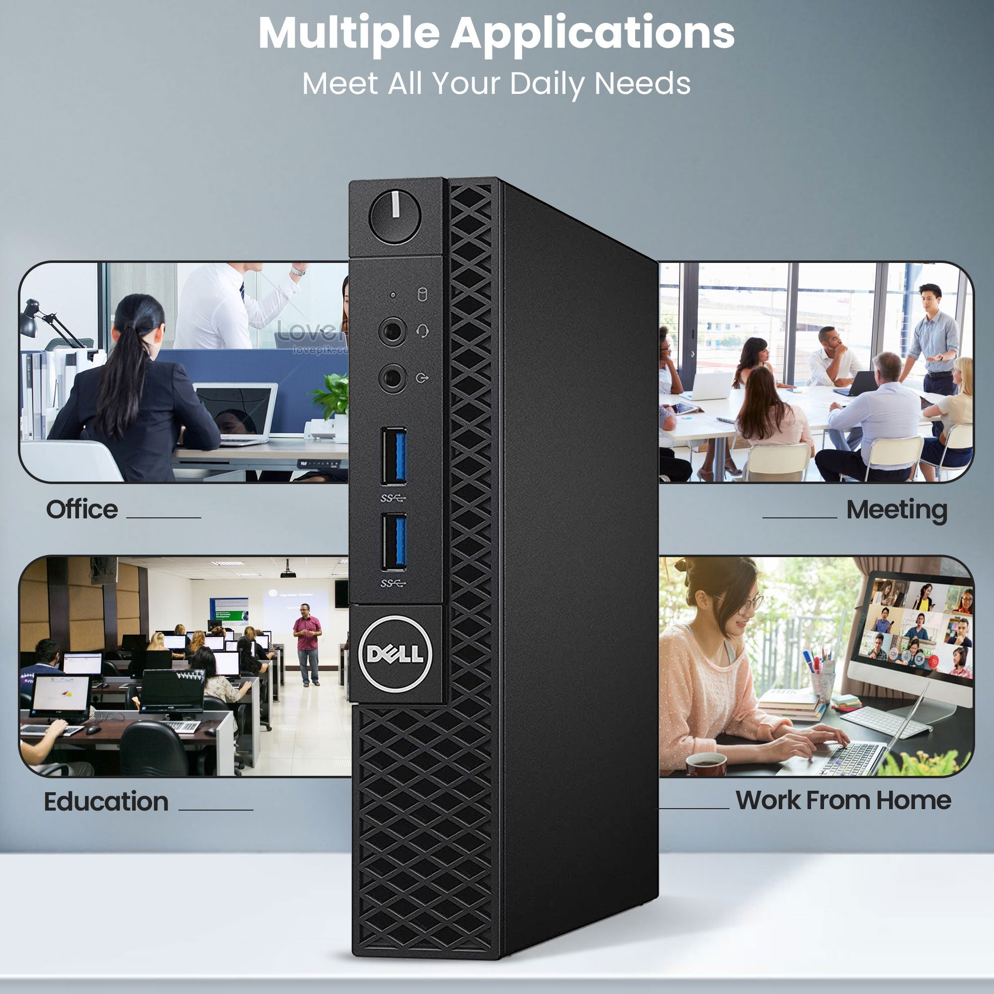 Dell OptiPlex 3050 Tiny | Desktop Computer Mini PC | Intel Core i5-6500T 6th Gen Quad-Core Processor | DDR4 RAM | Solid State Drive (SSD) | WiFi | Windows 11 Pro (Renewed)