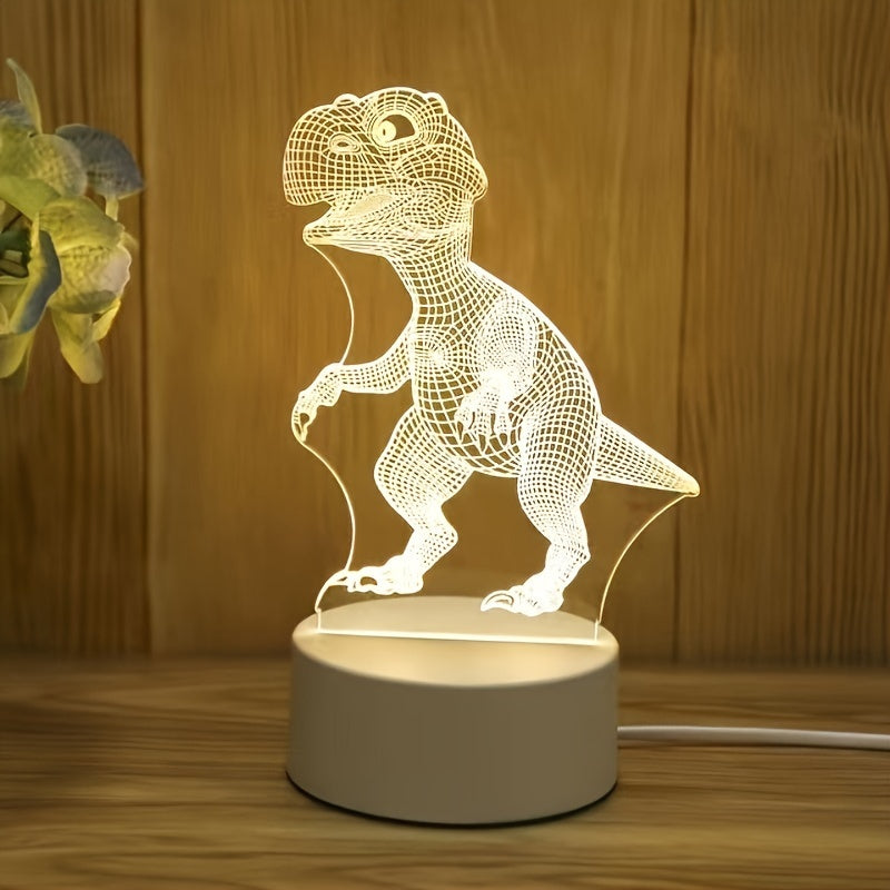 1 Creative 3D Night Light with Commemorative Significance, Birthday Gift, Holiday Gift for Family And Friends USB Interface, USB Lighting Fixtures, Computer Accessories And Peripherals