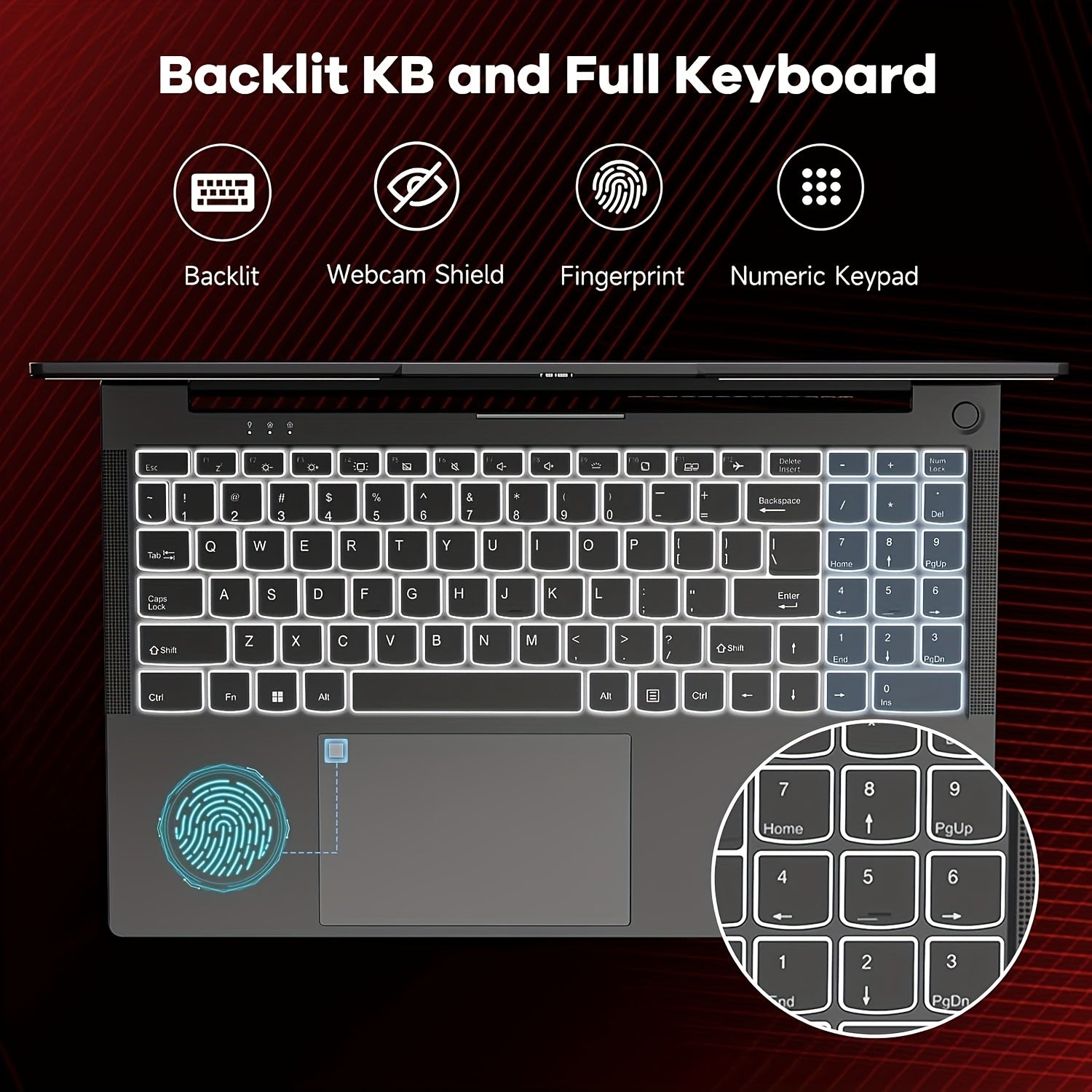 15.6 Gaming-Laptop, 6-Cores AMD Ryzen 5 6600H 660m 6nm GPU, 32GB DDR5 1TB SSD 100W Type-C FHD IPS Business-Laptop-Computer with Fingerprint Backlit Keyboard WiFi5