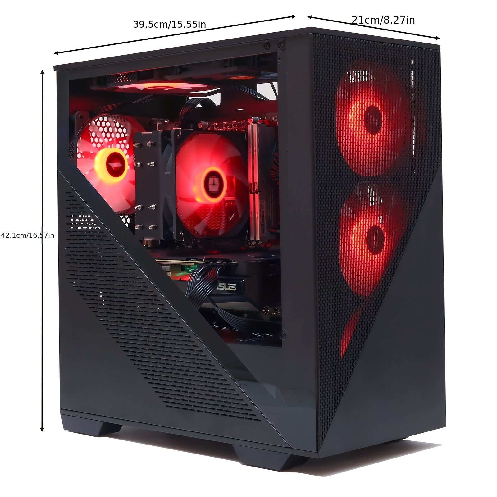 MXZ Gaming Desktop PC, Intel Core I7 12700F, GeForce RTX 4070, Gaming PC, 32GB(16GB*2) DDR4 3200MHz, NVME M2 1 TB, 6RGB Fans, Gamer Desktop Computer (I7 12700F| RTX4070)