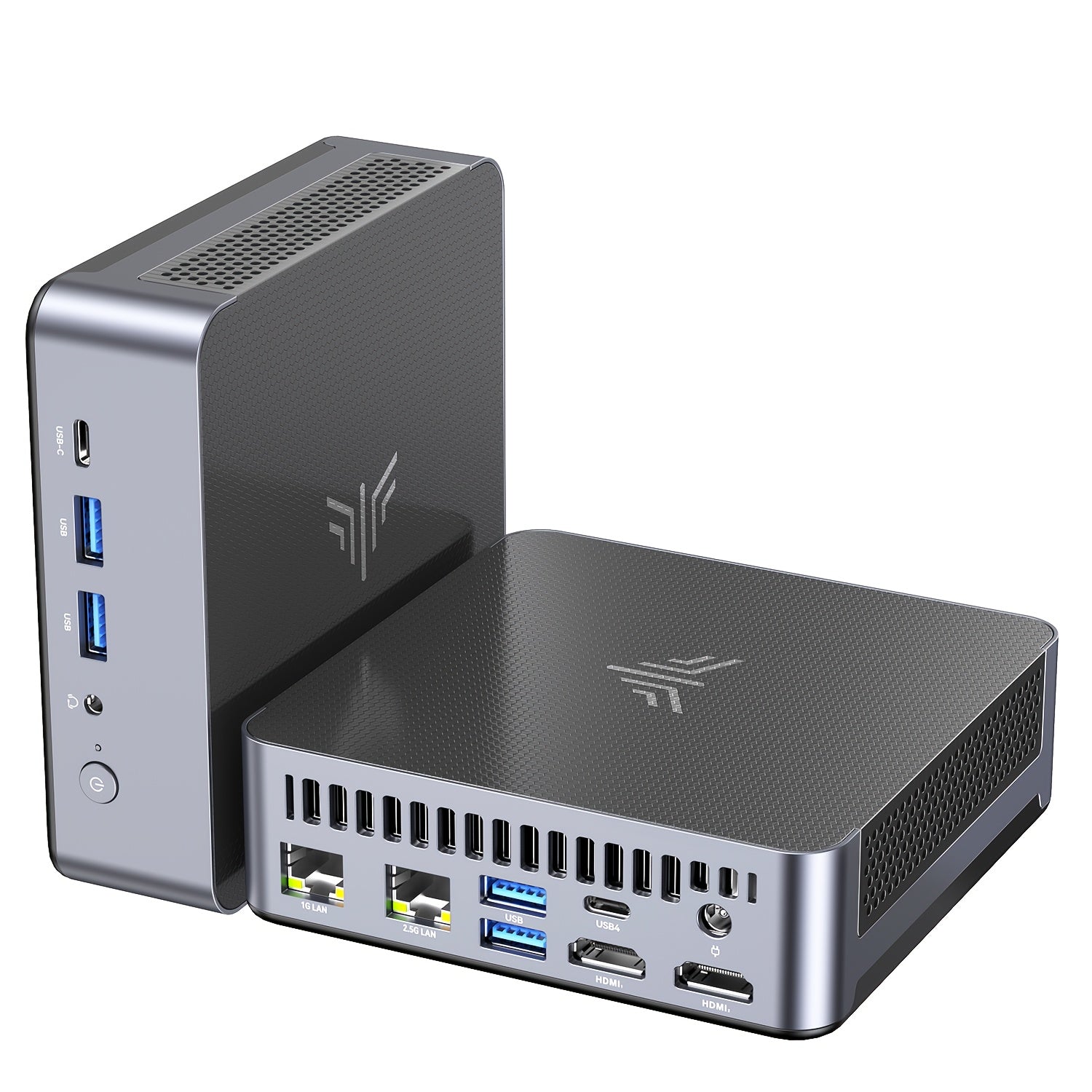 ACEMAGIC Mini Gaming PC Dual LAN AMD Ryzen 7 8745HS (up to 4.9 GHz), 32GB DDR5 5600 MHz 1TB M.2 NVMe PCIe 4.0x4 SSD, Mini Desktop Computer with USB 4, DP, 2 HDTV 2.1, Supports Quad 4K Display