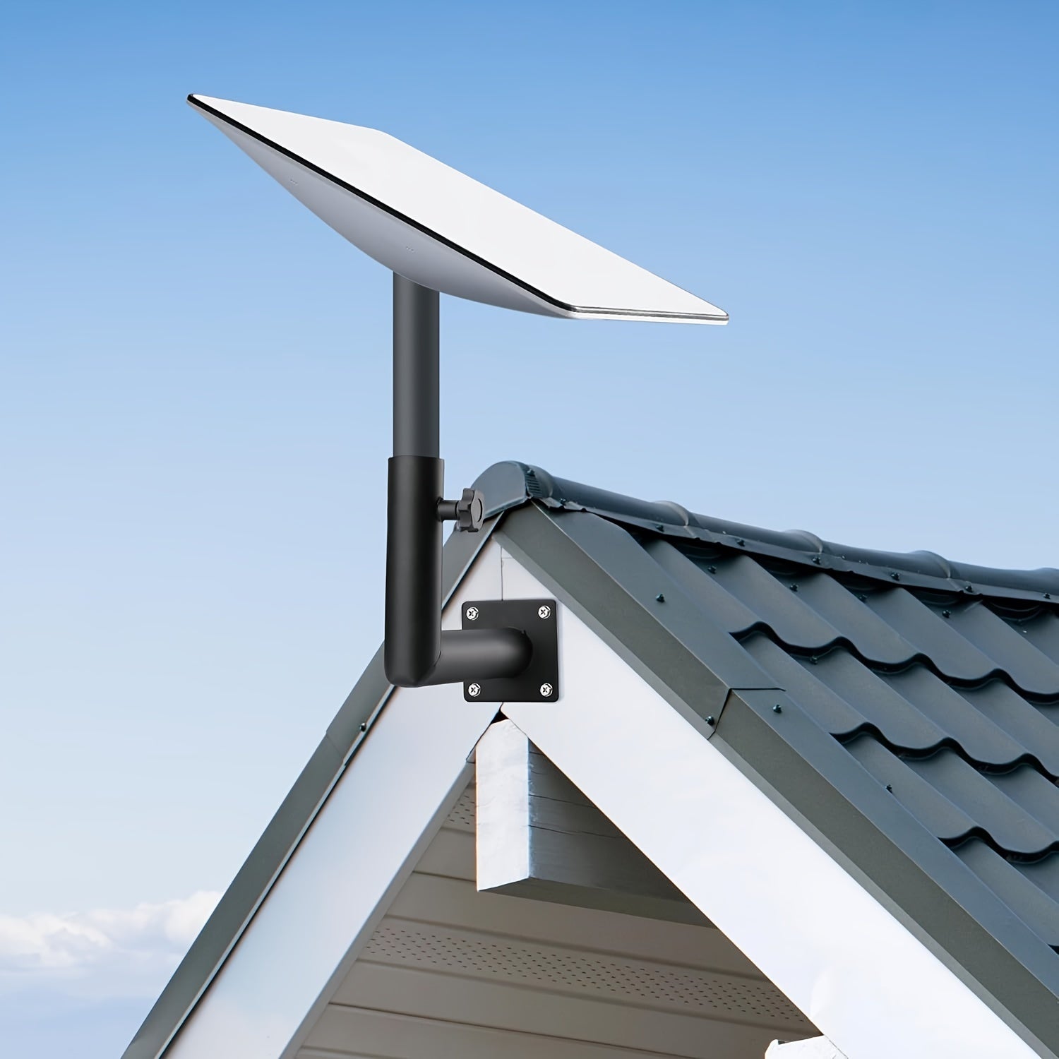 Starlink Long Wall Mount: Adjustable Satellite Dish Mounting Kit with Starlink Mount Adapter, Compatible with V2 Dish, Starlink Pole Mount, Starlink Roof Mount for Starlink Internet Kit Satellite