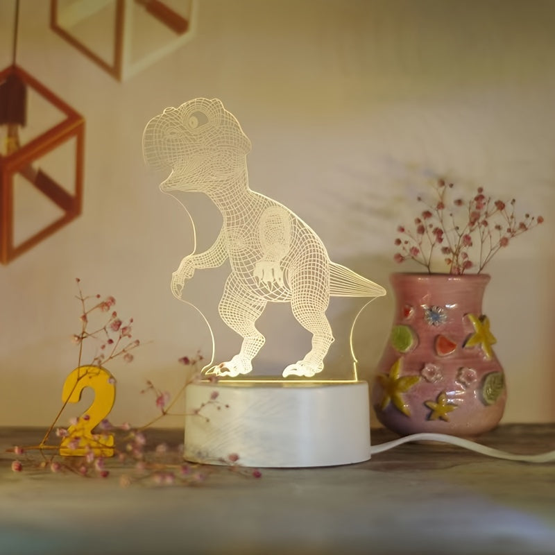 1 Creative 3D Night Light with Commemorative Significance, Birthday Gift, Holiday Gift for Family And Friends USB Interface, USB Lighting Fixtures, Computer Accessories And Peripherals