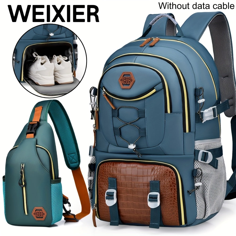 New Multifunctional Unisex Shoulder Bag Computer Backpack Travel Business Casual Backpack with Underwear Bag Set, Multi-pocket Large Capacity Commuting Bag Weekend Overnight Bag, Holiday Birthday Gift