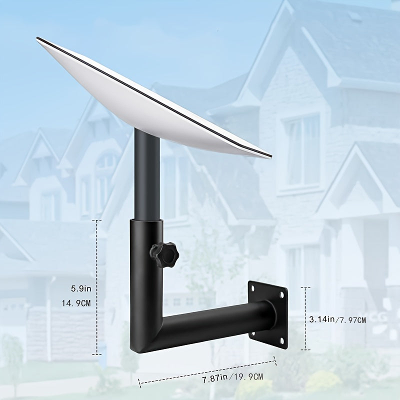 Starlink Long Wall Mount: Adjustable Satellite Dish Mounting Kit with Starlink Mount Adapter, Compatible with V2 Dish, Starlink Pole Mount, Starlink Roof Mount for Starlink Internet Kit Satellite