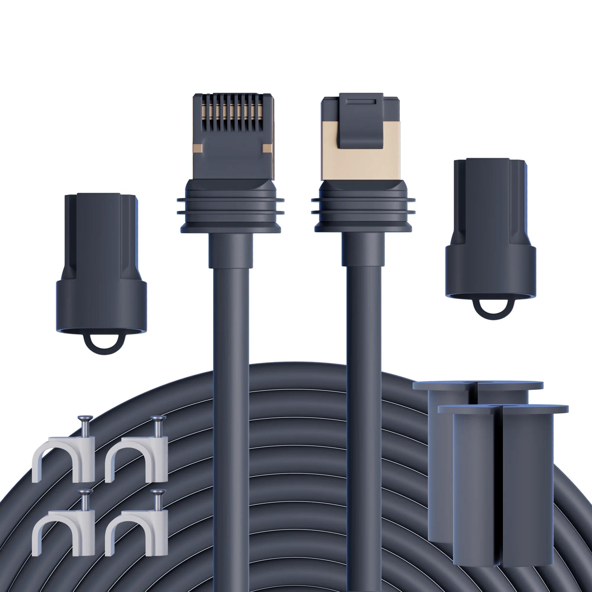 Durable Starlink Gen 3 Extension Ethernet Cable High Speed Shielded Replacement Network Cable 25 Meter Length for Router Dish
