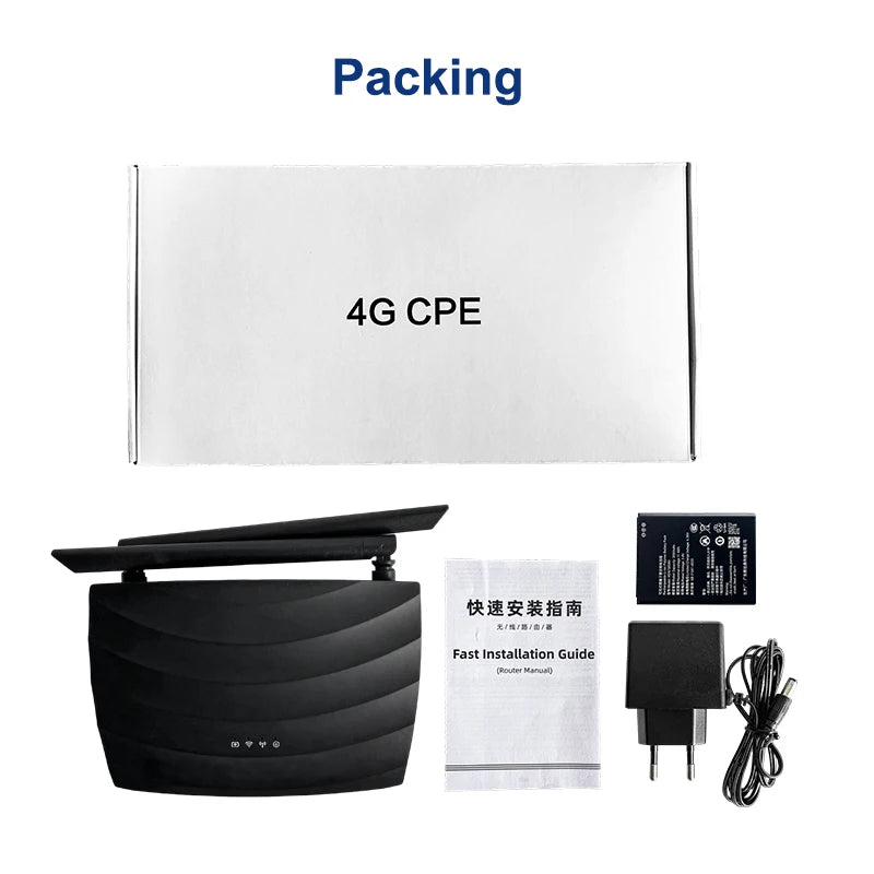 Mobile Wifi Router 4g Lte Modem 300mbps Mobile Hotspot Wifi Router With Sim Card Slot