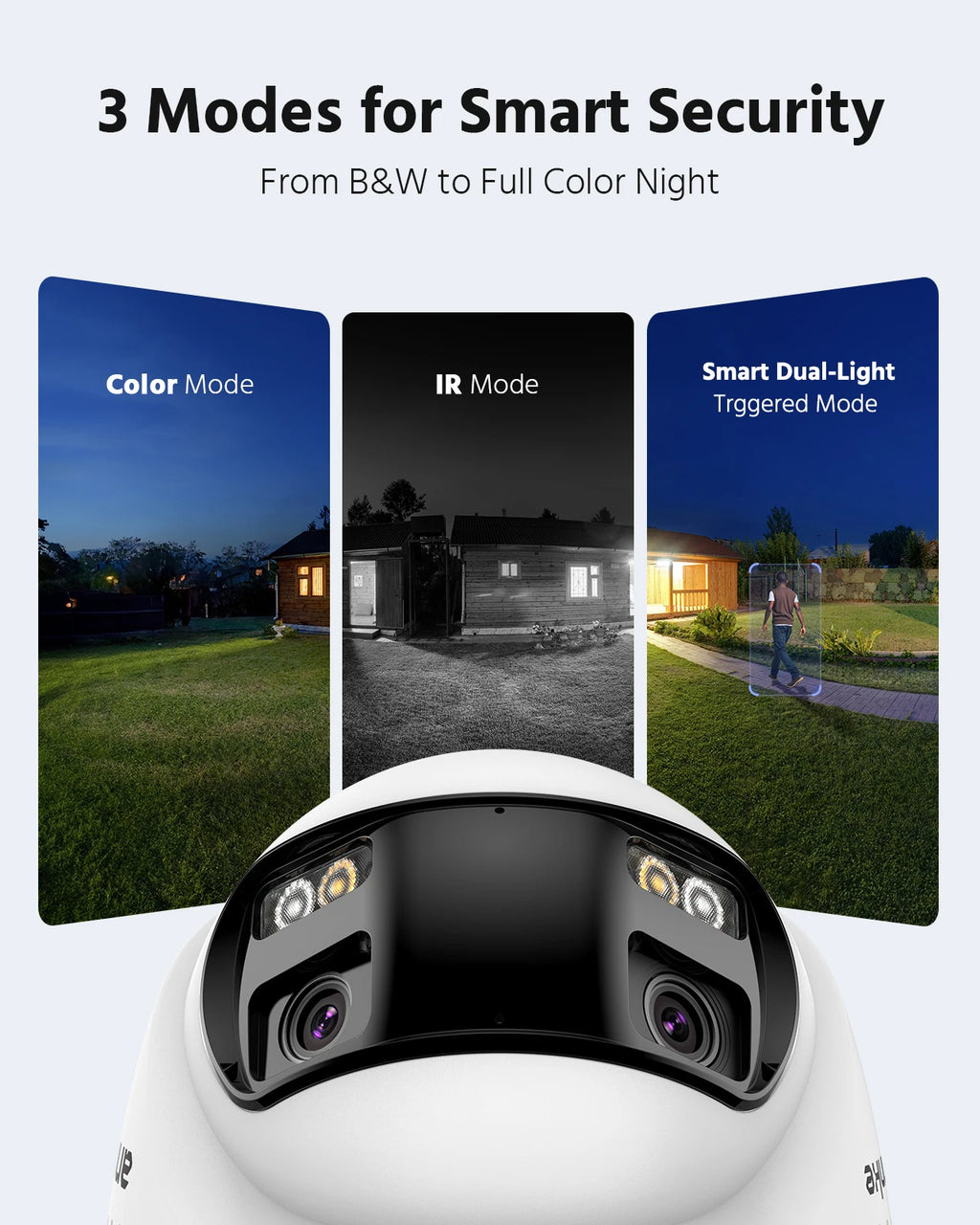ANNKE 4K 8MP 180° Panoramic Surveillance PoE IP Network Camera Smart Dual LIght Smart Dual Light Two Way Audio CCTV Camera