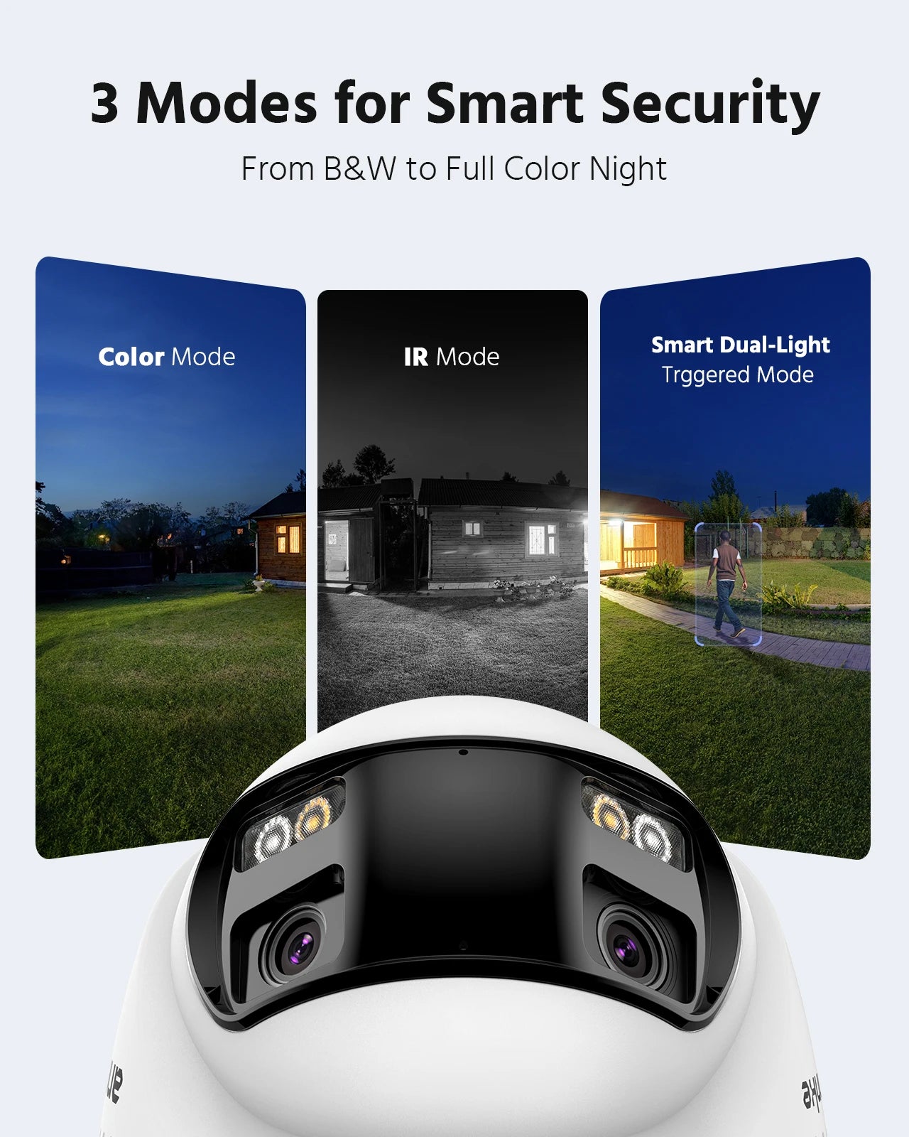 ANNKE 4K 8MP 180° Panoramic Surveillance PoE IP Network Camera Smart Dual LIght Smart Dual Light Two Way Audio CCTV Camera
