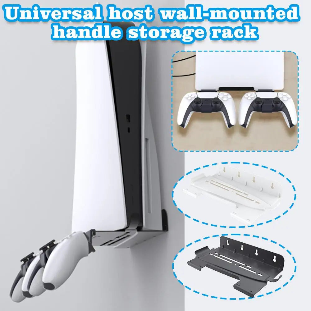 Heavy Duty Metal Wall Mount Kit for ps5 Pro Slim Wall Mounted Stand Bracket for ps5 Series Disc/Digital Z9F8