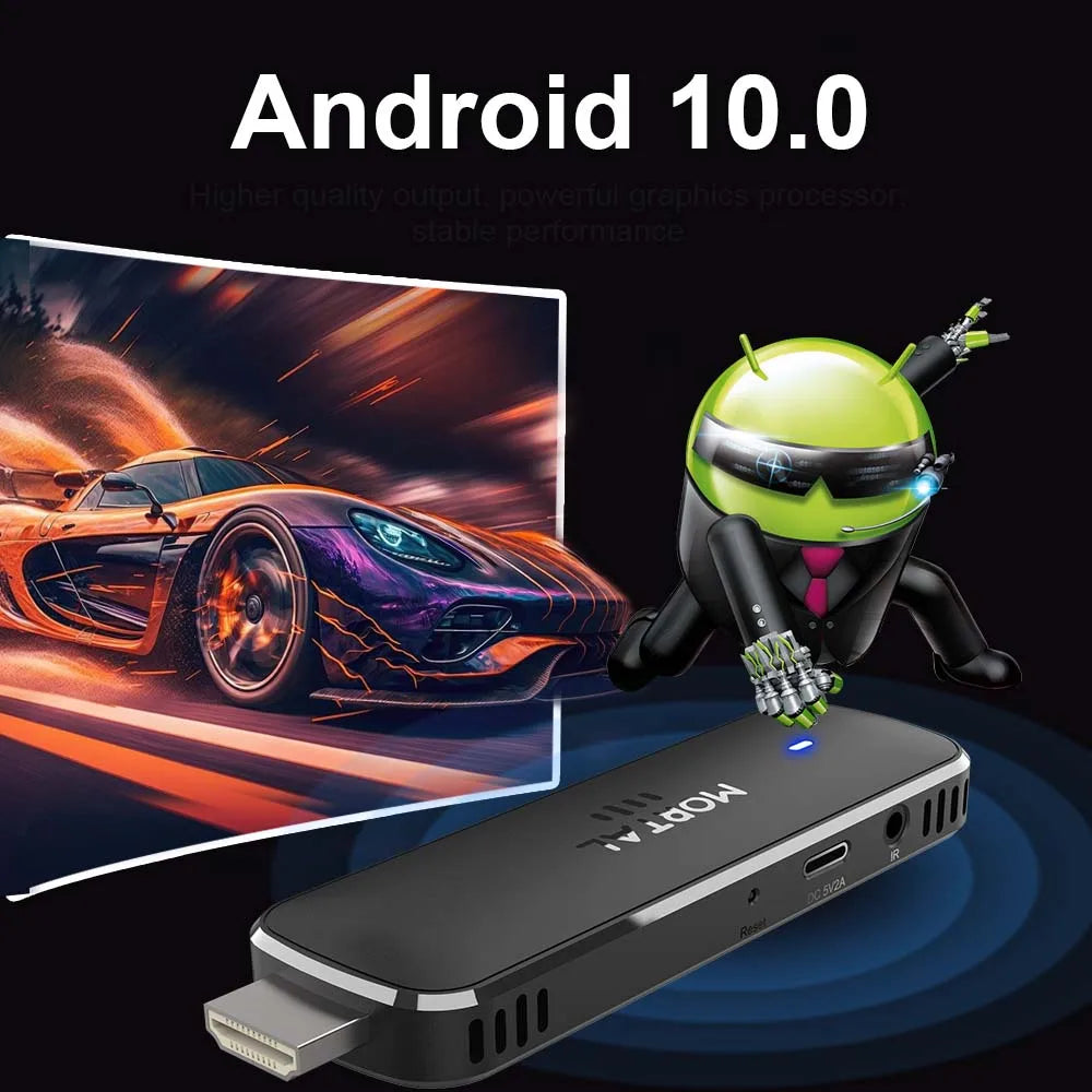 Mortal Q8 Allwinner H313 Quad-core CortexA53 Android14 Support 8K Decoding Bluetooth Voice Remote Control Smart Android TV Stick