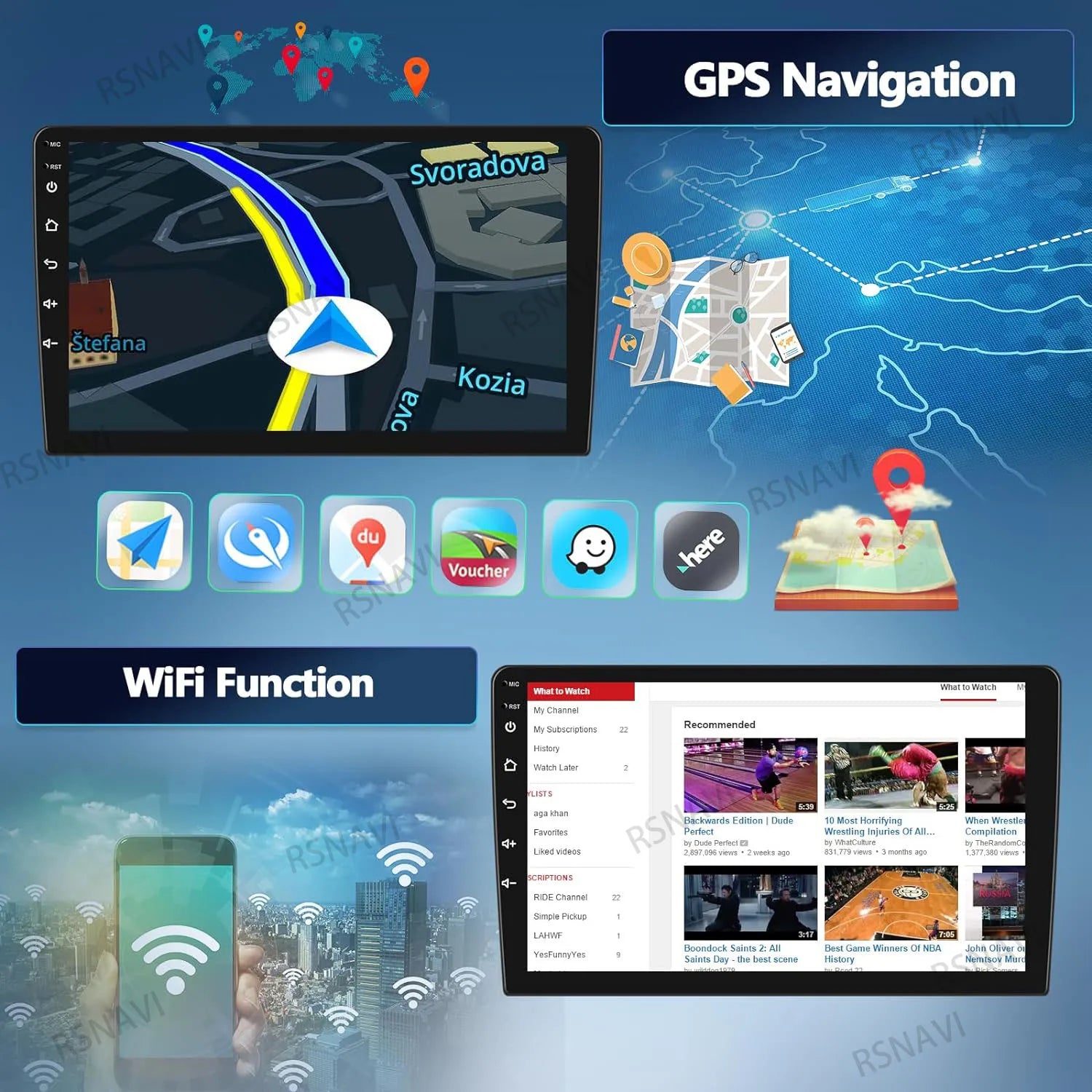 Android 15 Carplay Auto 2K Screen Multimedia Player For Kia RIO 2 RIO2 2005 - 2011 Car Radio Autoradio GPS Stereo 2Din Qualcomm