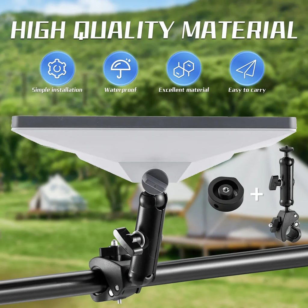 Starlink Bracket Adjustable 360° Rotation Grip Bracket for Starlink Mini Accessory Windproof Outdoor Satellite Antenna Bracket