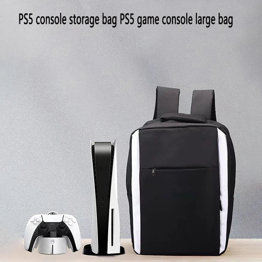 Suitable for PS5 console storage bag, PS5 game accessories storage bag, PS5 console backpack, portable backpack for going out