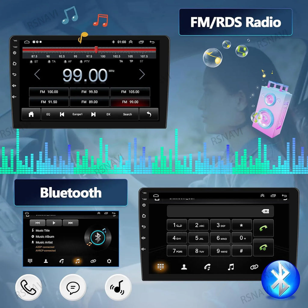 Android 15 Carplay Auto 2K Screen Multimedia Player For Kia RIO 2 RIO2 2005 - 2011 Car Radio Autoradio GPS Stereo 2Din Qualcomm