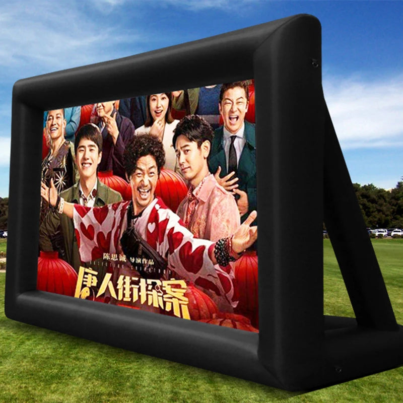 Outdoor Inflatable Movie Screen Moveable Film Projection Screen Advertising Promotion Inflatable Screen Manufacturer Wholesale