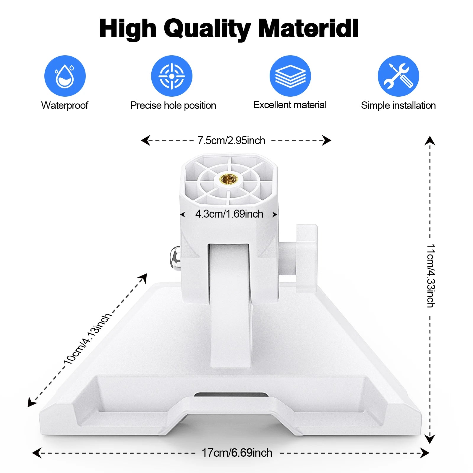 HUADAI Pipe Adapter For Starlink Gen 3 Roof Pole Mount Stand Round Mounting Kit Accessories For Starlink Gen3 V3 Standard Dish ﻿
