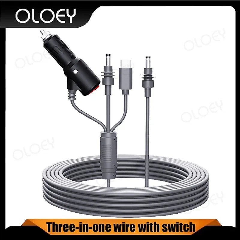 1/2/3/5M For Starlink Mini 3 in 1 With Switch Type-C/DC Power Cable Cord