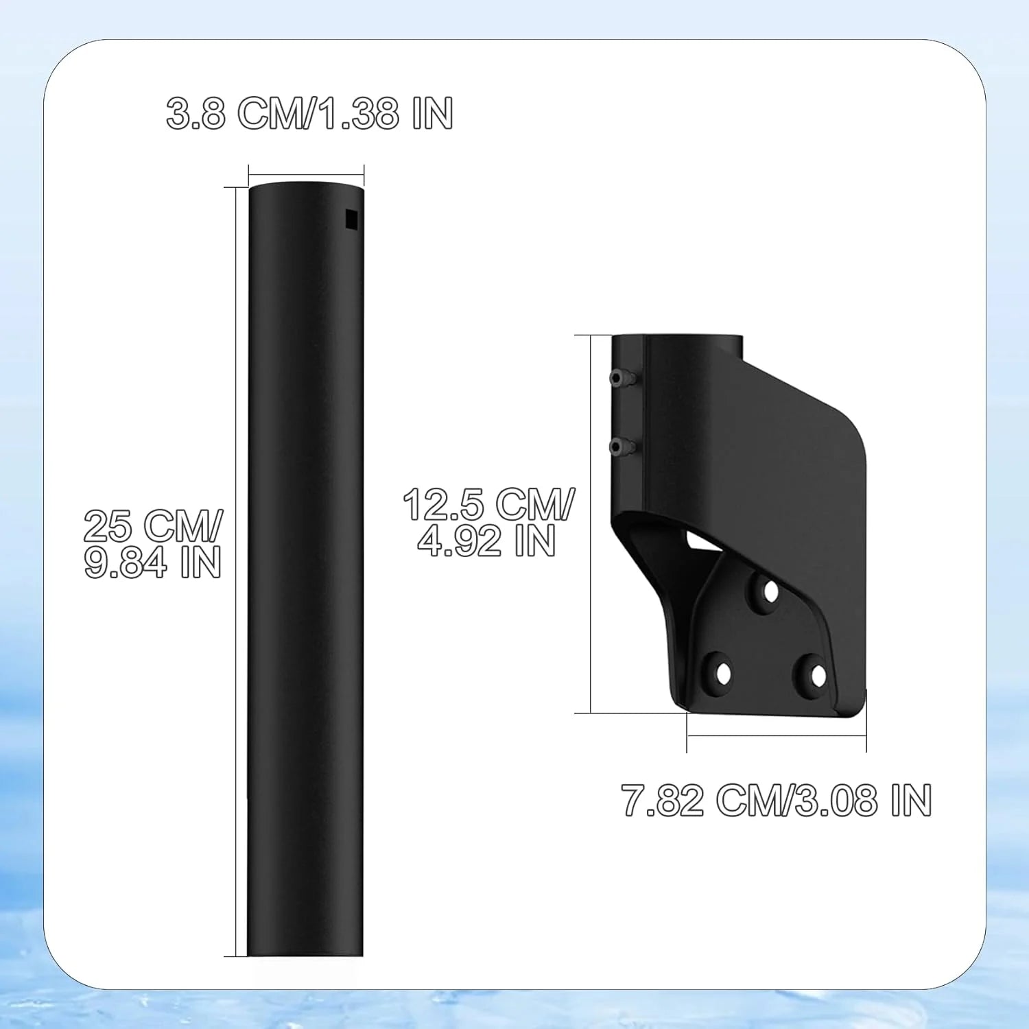 For Starlink Gen 3 360 Adjustable Rotatable Best Signal Roof Mount for Starlink V3 Short Wall Pole Bracket Mounting Kit