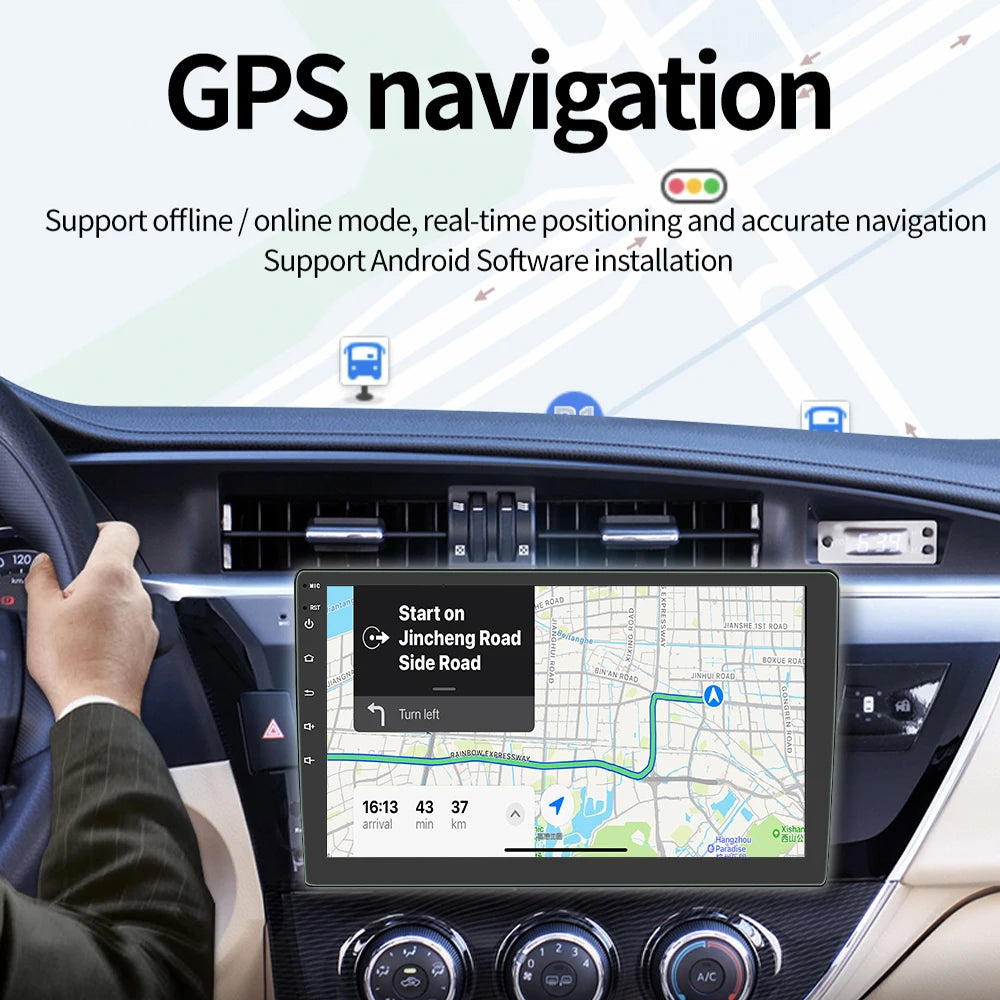 Android 11 Car Radio 1 din Stereo Autoradio Carplay Andriod Auto 32G  7"/9"/10" Universal WIFI GPS Car Audio Multimedia Player