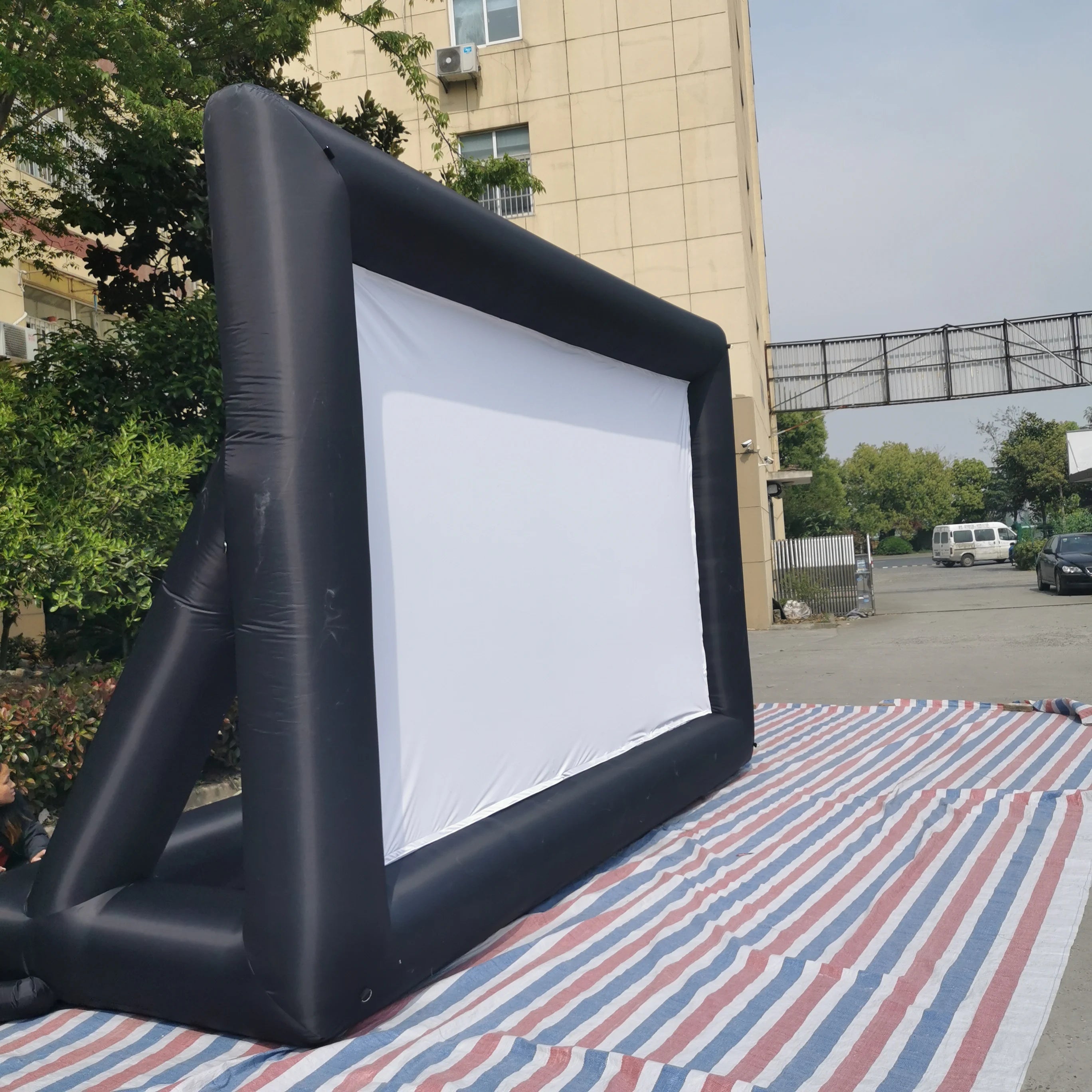 Outdoor Inflatable Movie Screen Moveable Film Projection Screen Advertising Promotion Inflatable Screen Manufacturer Wholesale