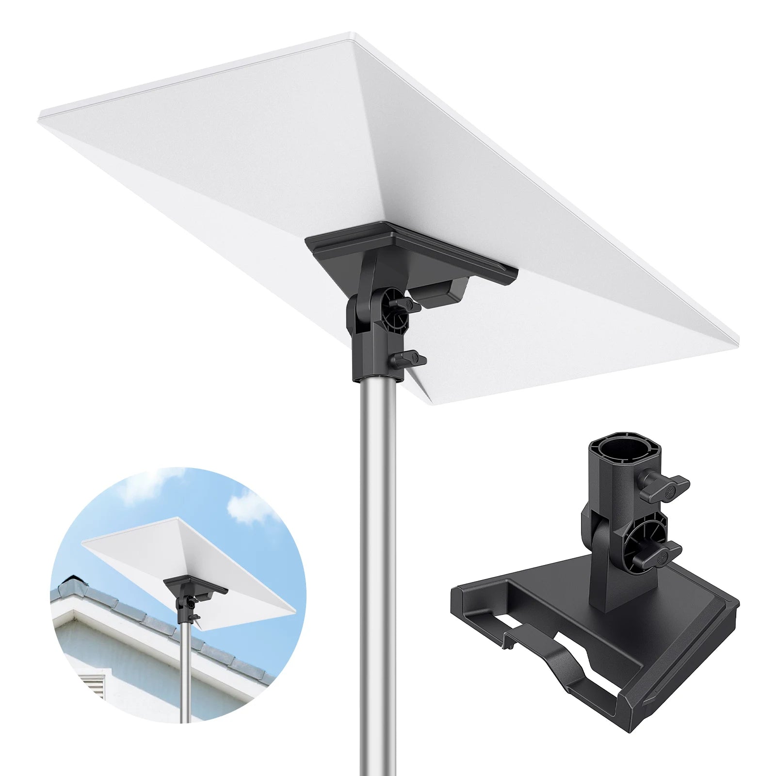 HUADAI Pipe Adapter For Starlink Gen 3 Roof Pole Mount Stand Round Mounting Kit Accessories For Starlink Gen3 V3 Standard Dish ﻿