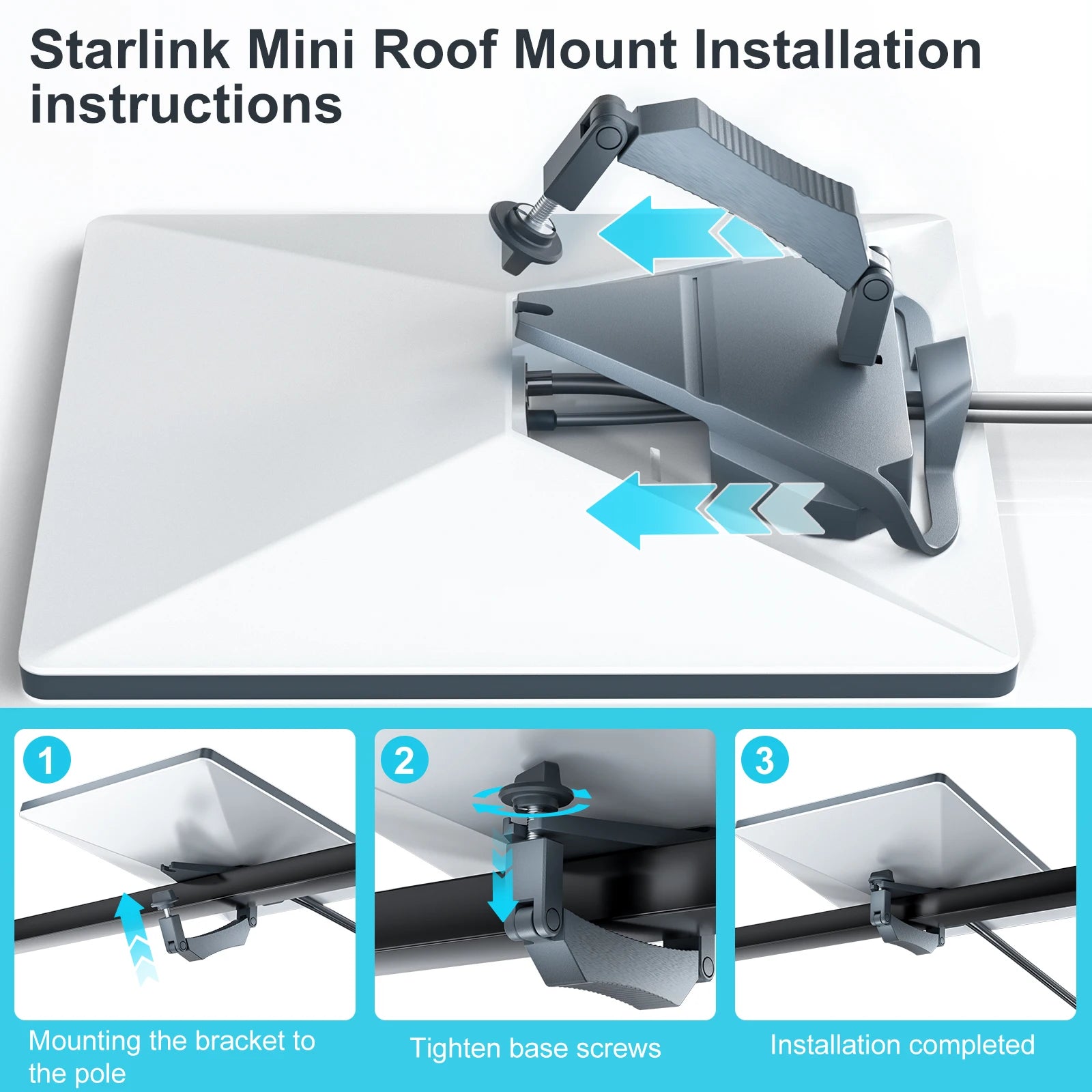 For Starlink Mini Car Roof Mount for Starlink Mini Mounting Kit,  for Starlink Internet Kit Satellite Mount for car roof yachts
