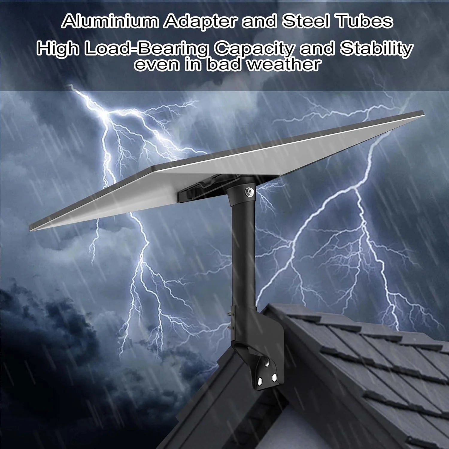 For Starlink Gen 3 360 Adjustable Rotatable Best Signal Roof Mount for Starlink V3 Short Wall Pole Bracket Mounting Kit