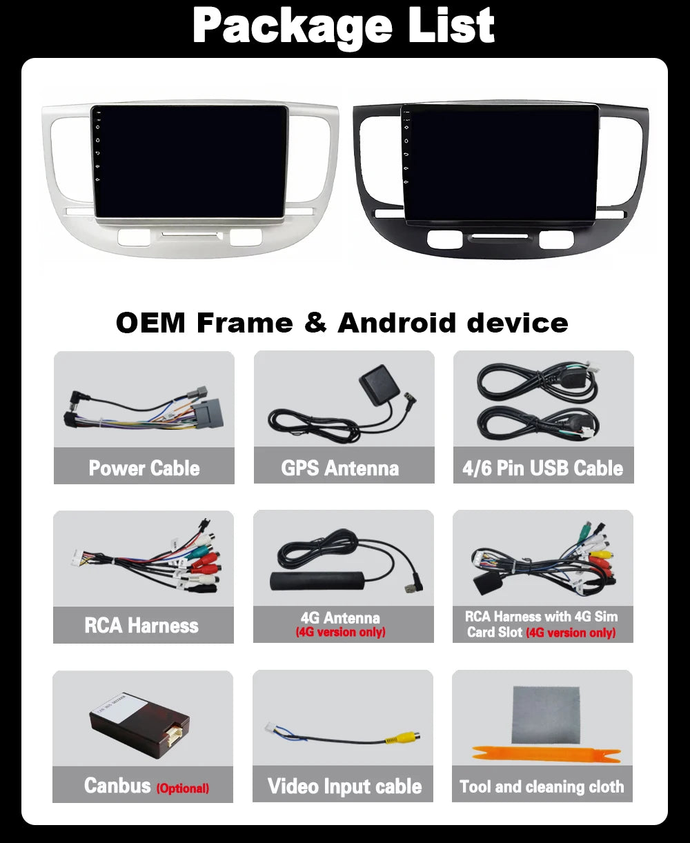 Car Radio For Kia RiO 2 RIO2 2005-2011 Wireless CarPlay Android Auto Multimedia Player Touch Screen GPS Navigation No 2din DVD