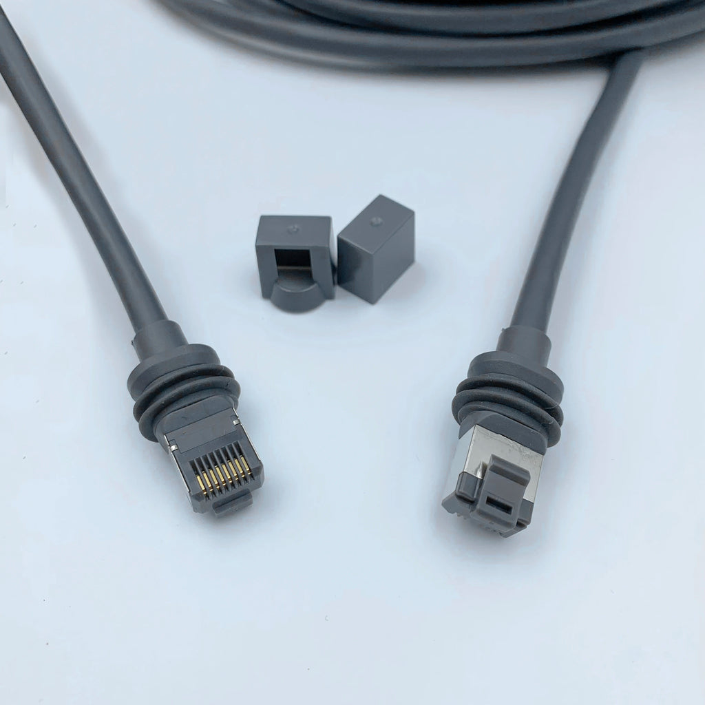 Starlink Gen 3 Cable, Waterproof Outdoor Ethernet Cable with Retainer, Gray