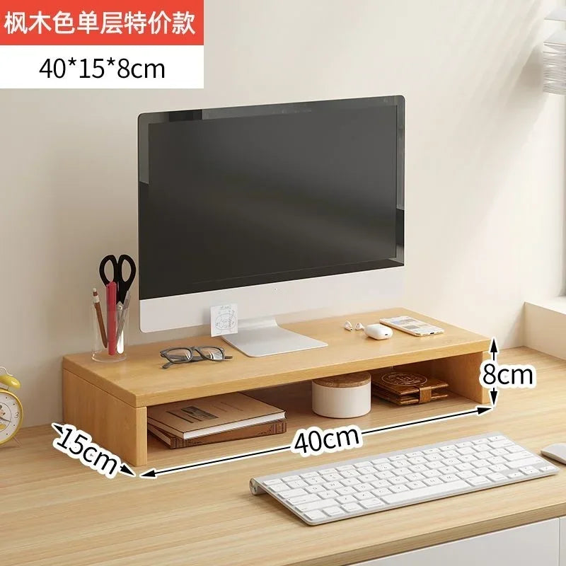 Notebook computer stand desktop computer screen desktop elevated desktop storage and storage pad elevated