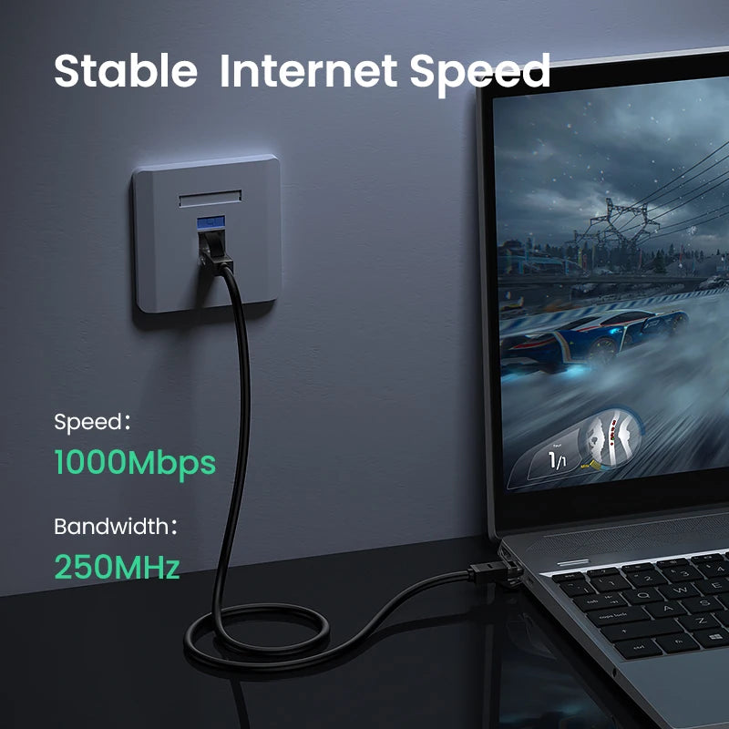 UGREEN CAT 6 Ethernet Cable 1000Mbps High Speed RJ45 Internet Lan Computer Patch Cable for Router Modem Switch PC PS5 Xbox Cord