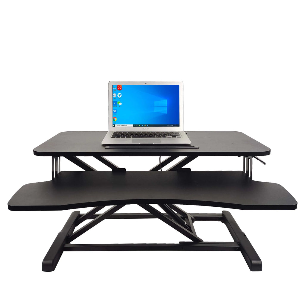 Foldable Height Adjustable Standing Desk On Desktop