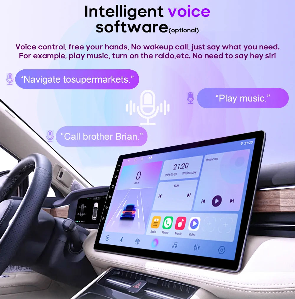 Android Auto For Kia RIO 2 2005 - 2011 Car Radio Carplay 4G Wifi No 2din Video Stereo Multimedia Player GPS Navigation 2k BT DVD